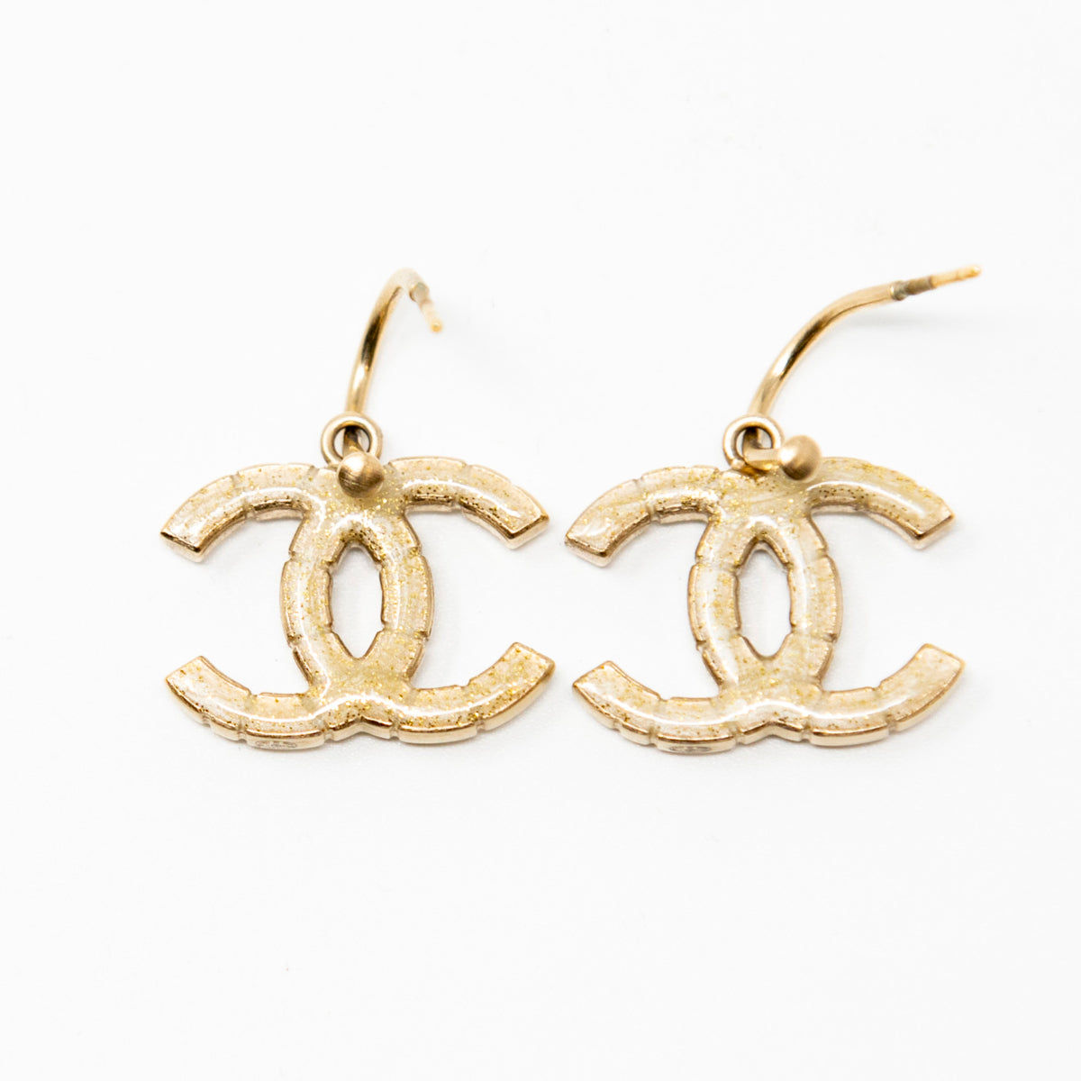 Chanel Pearl & Crystal CC Drop Earrings