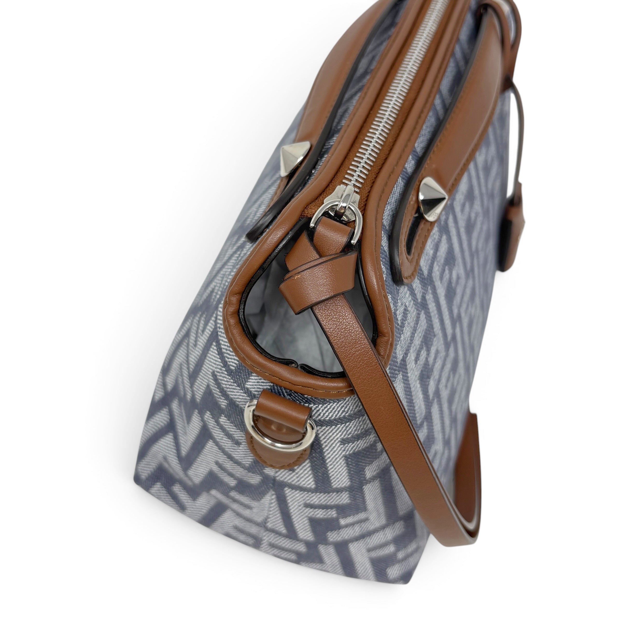 Fendi Denim Medium By The Way Boston Bag