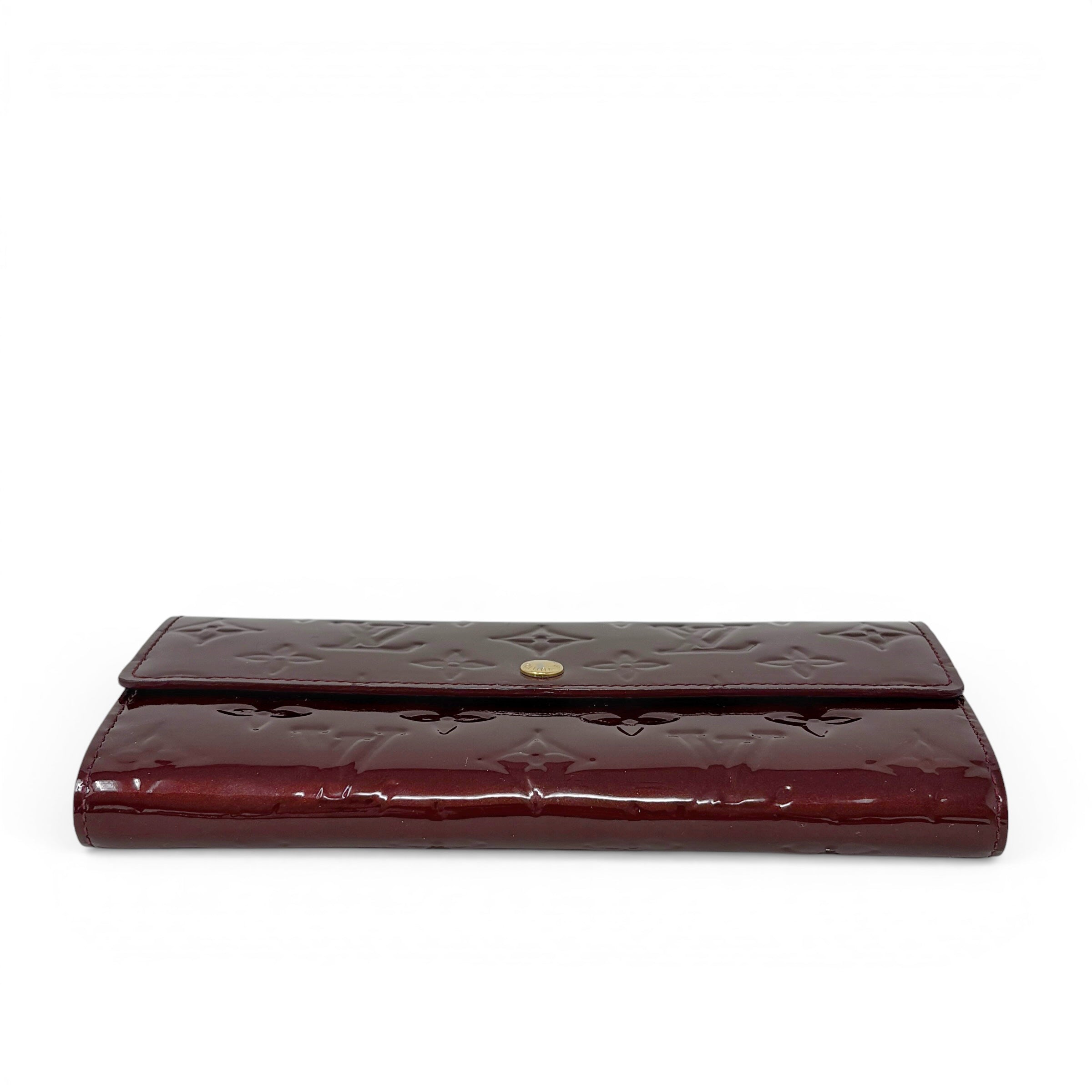 Louis Vuitton Amarante Vernis Sarah Wallet