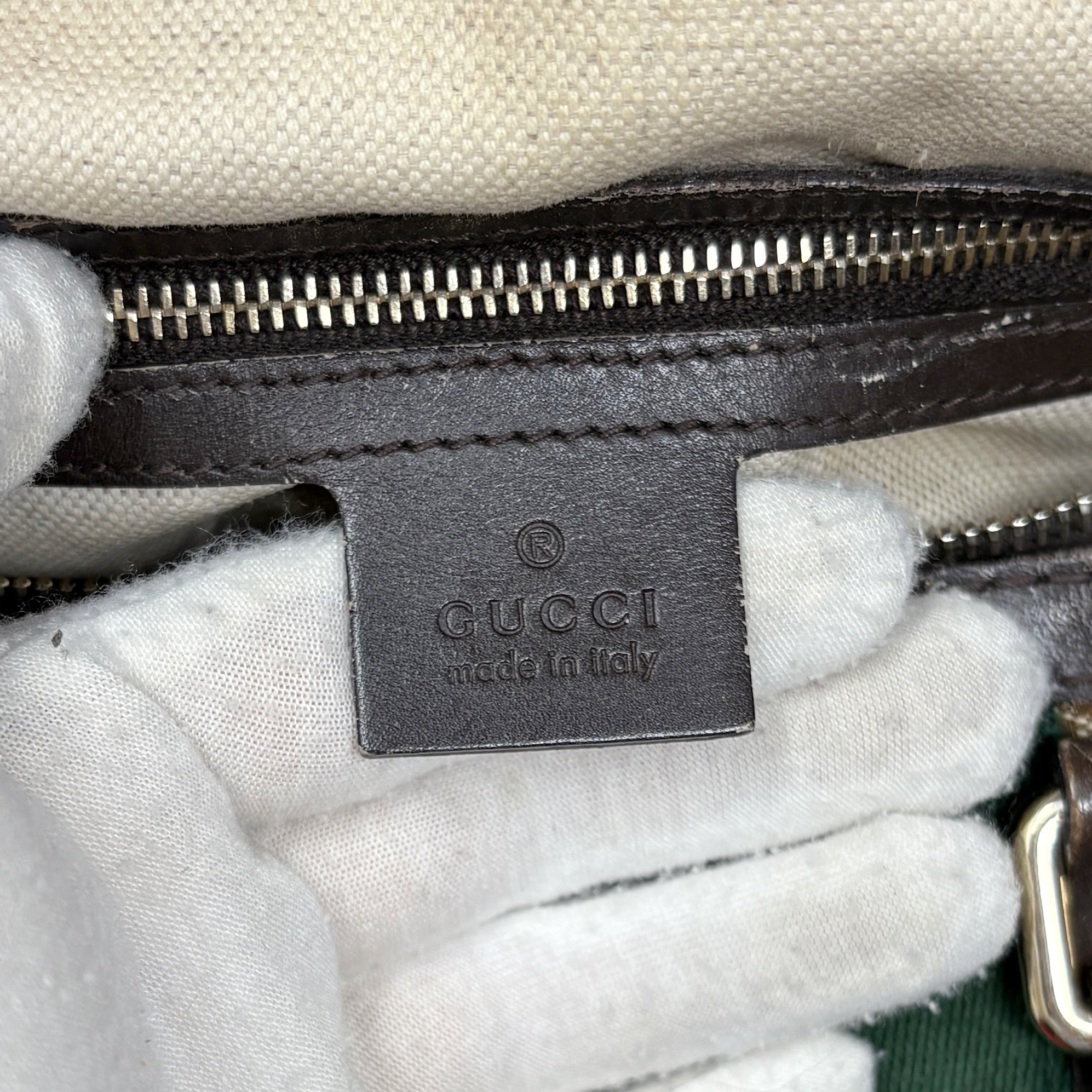 Gucci GG Canvas Sherry Boston Bag