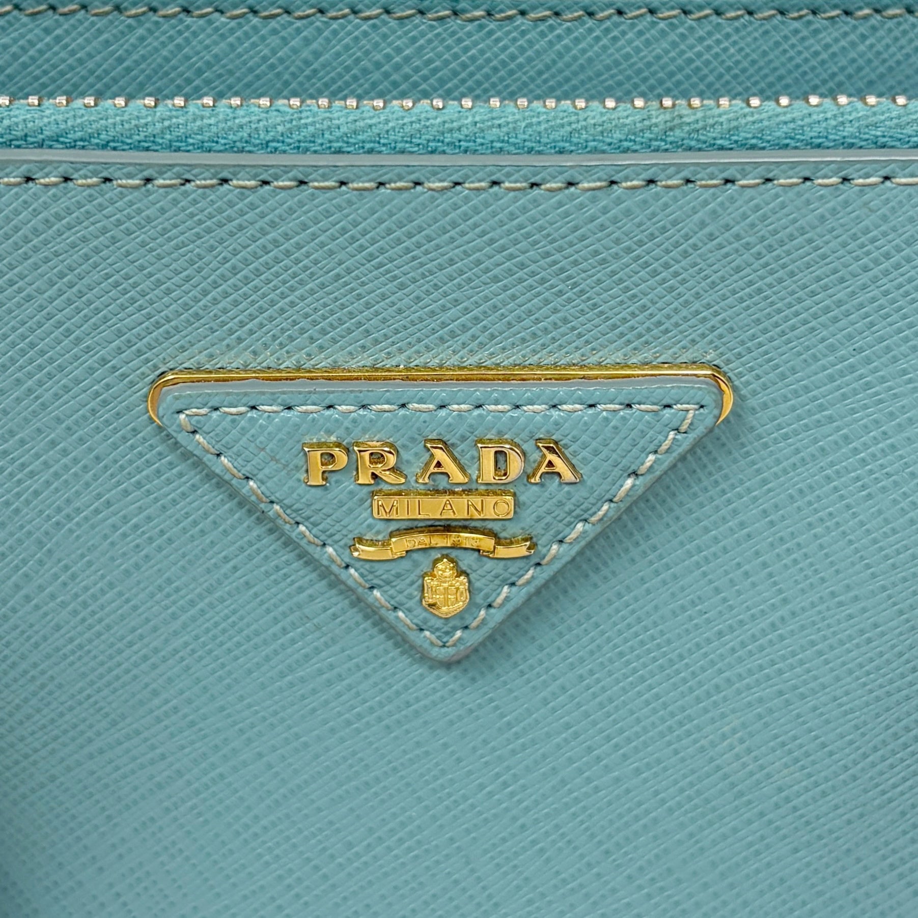 Prada Blue Small Galleria Tote