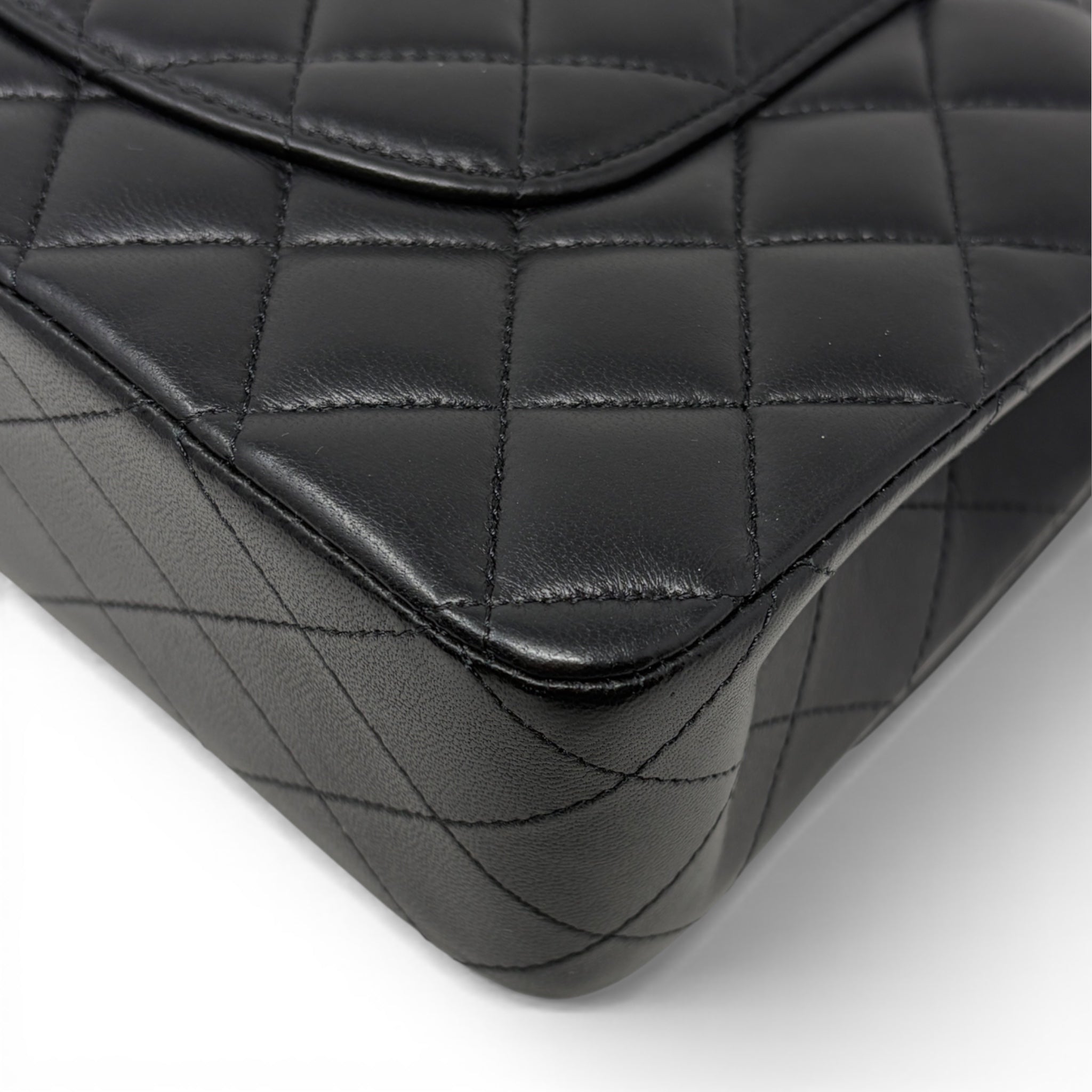 Chanel Black Lambskin Medium Classic Flap