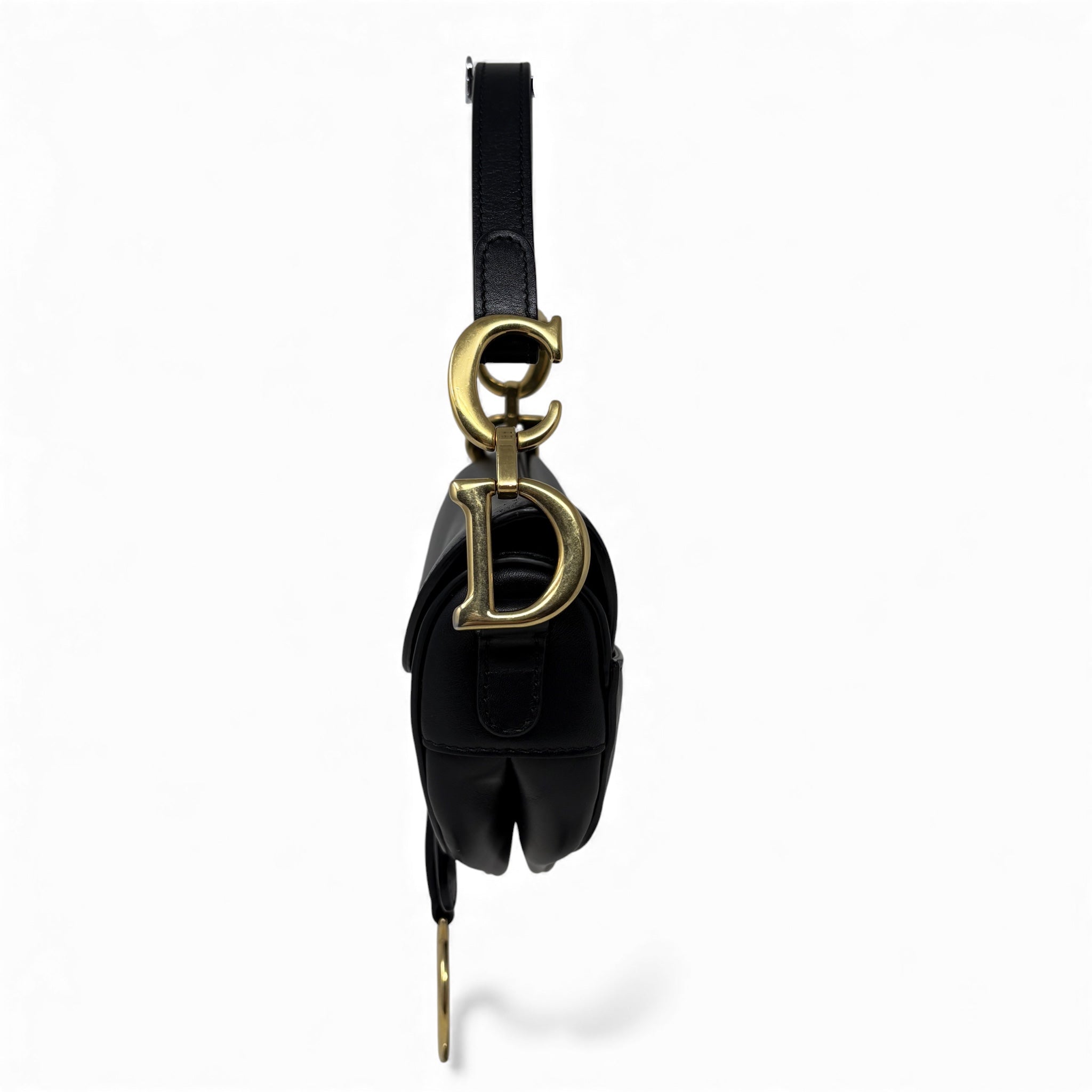 Dior Black Mini Saddle Bag with Strap
