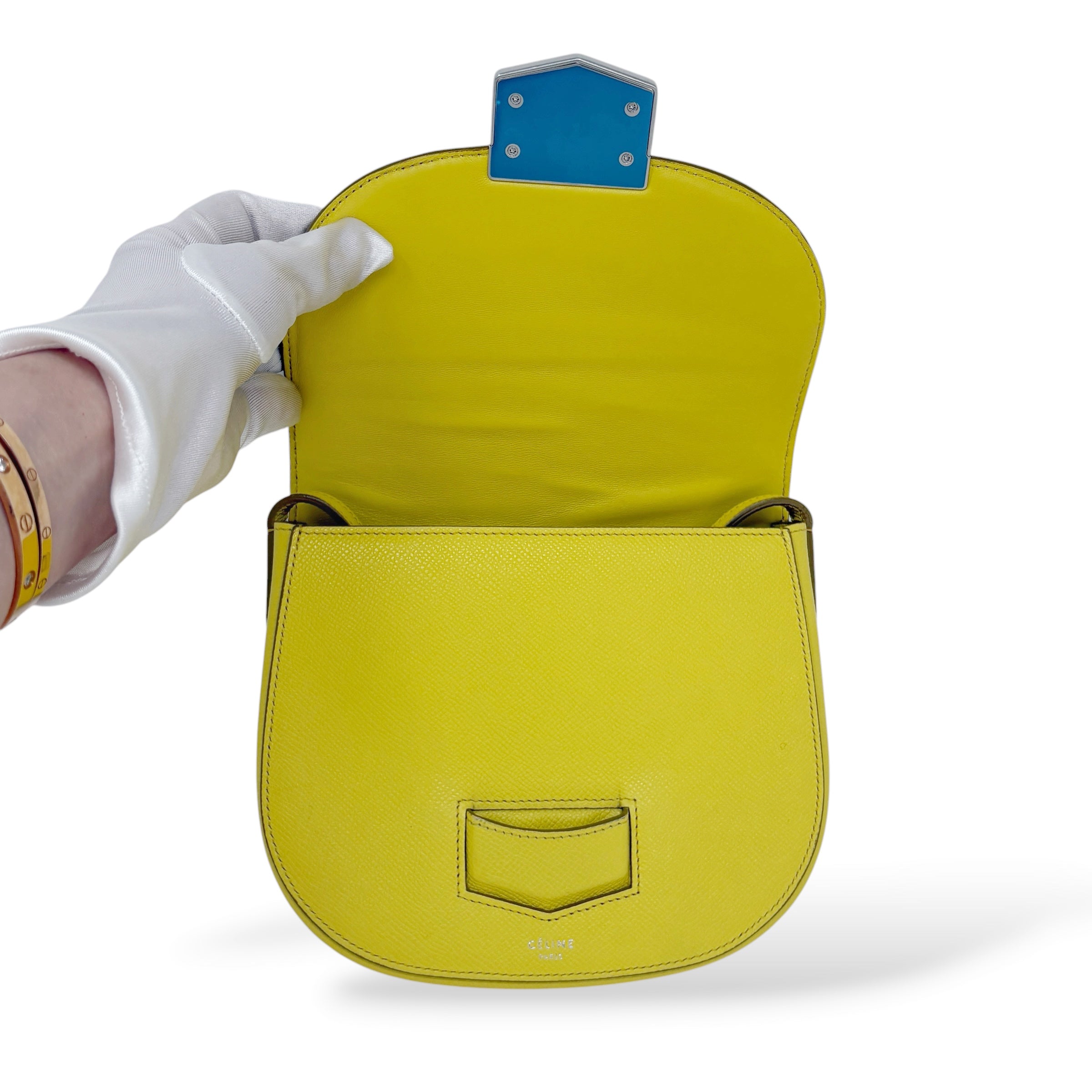 Celine Yellow Small Trotteur Bag