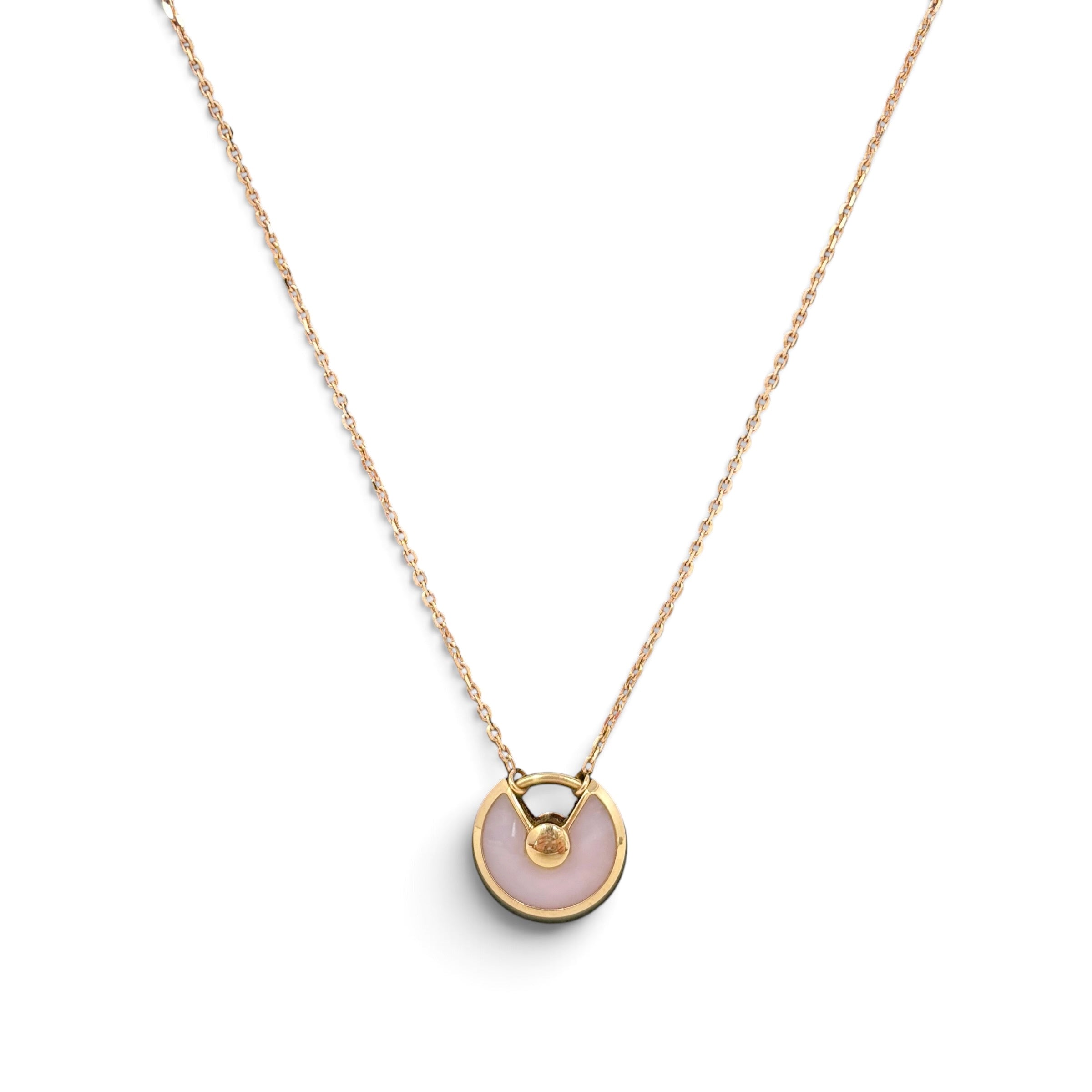 Cartier Pink Opal XS Amulettes de Cartier Pendant Necklace