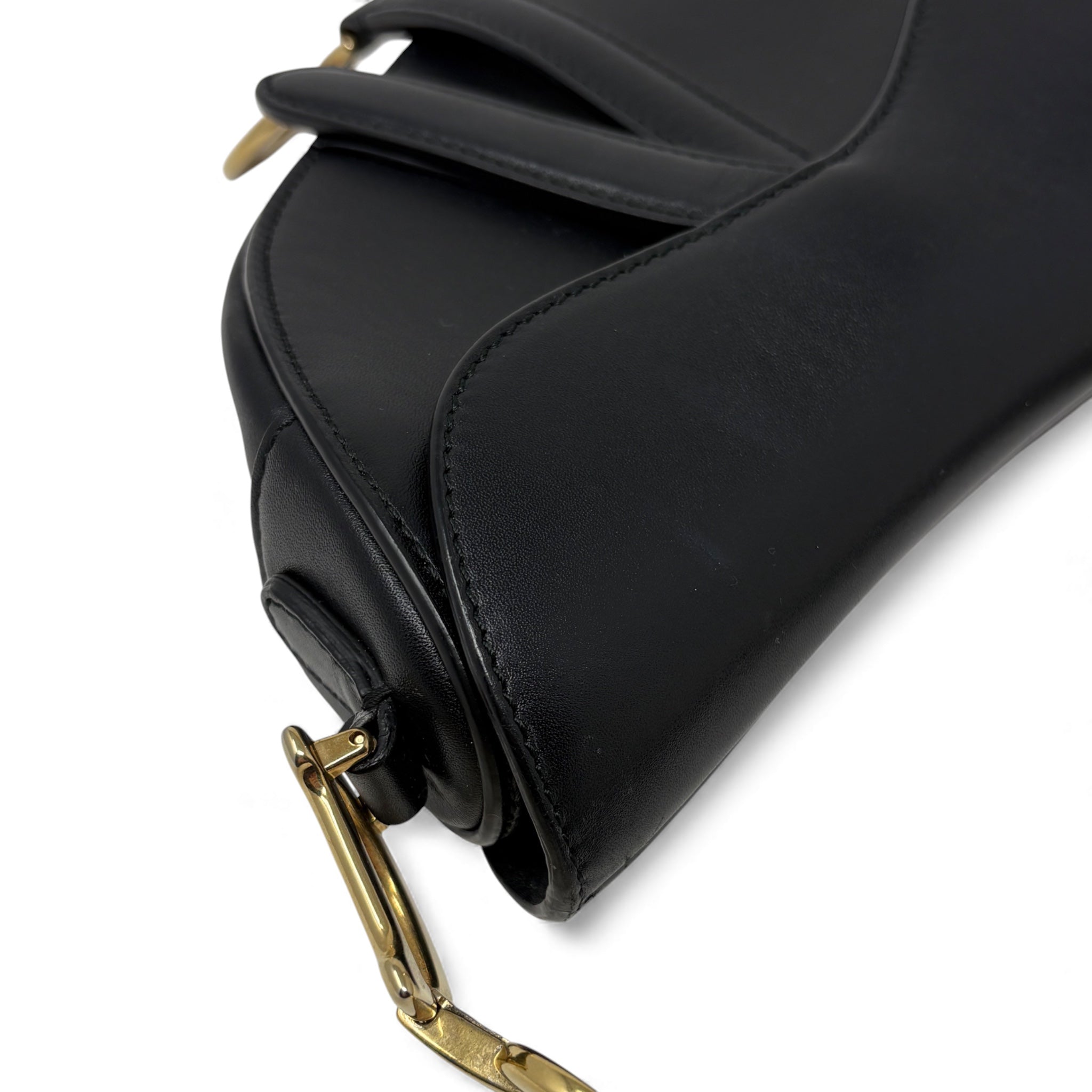Dior Black Mini Saddle Bag with Strap