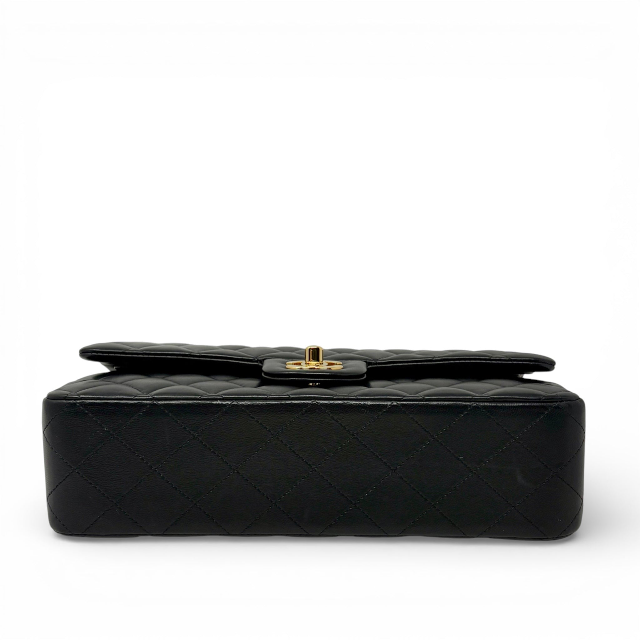 Chanel Black Lambskin Medium Classic Flap