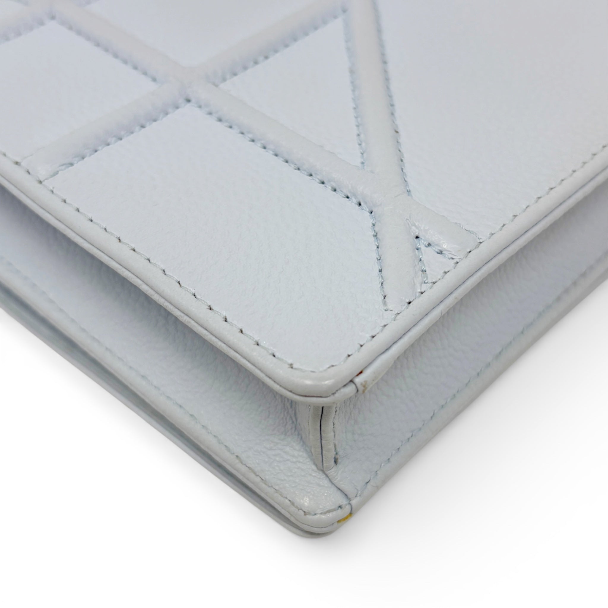 Dior Blue Diorama Wallet On Chain