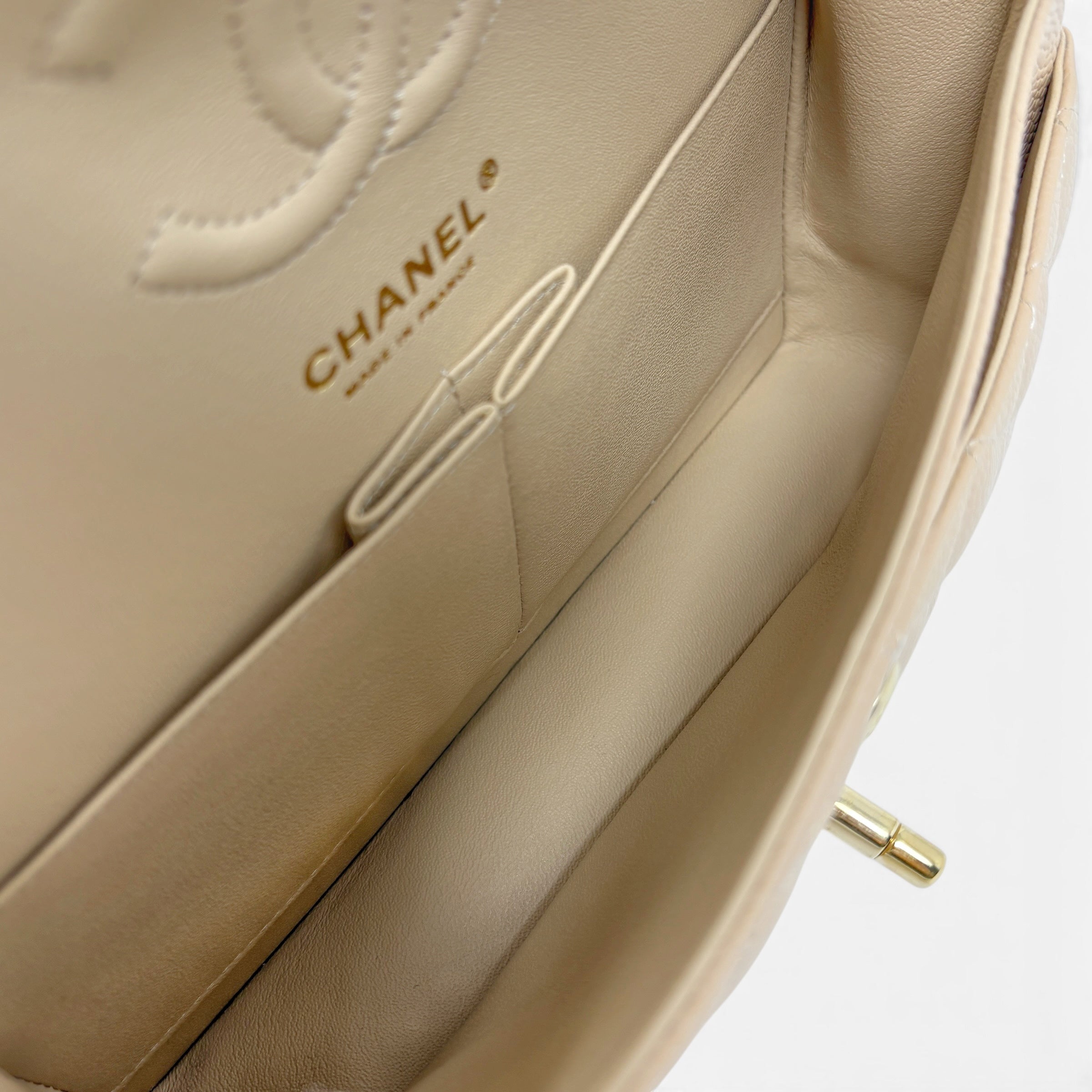 Chanel Beige Small Classic Flap
