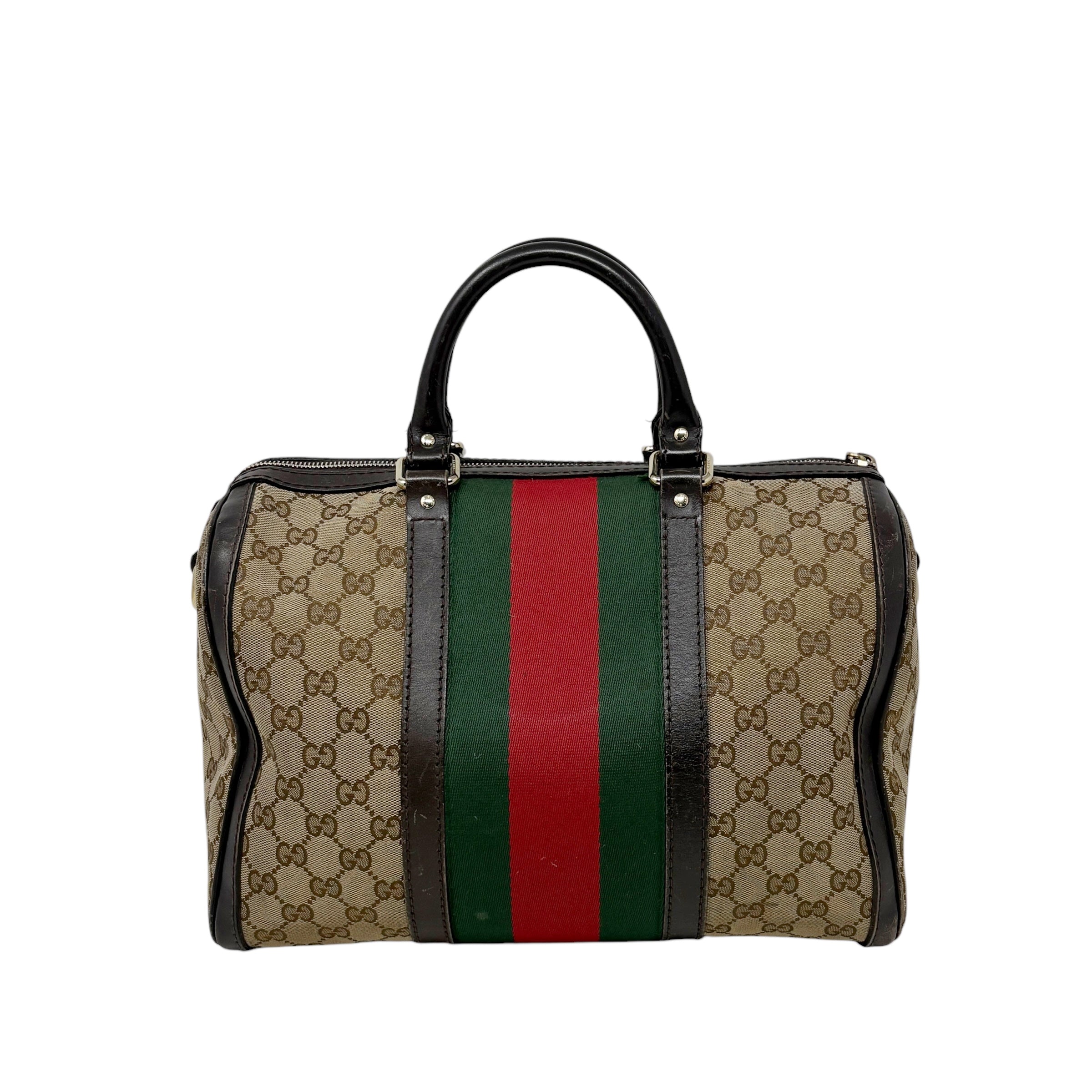 Gucci GG Canvas Sherry Boston Bag