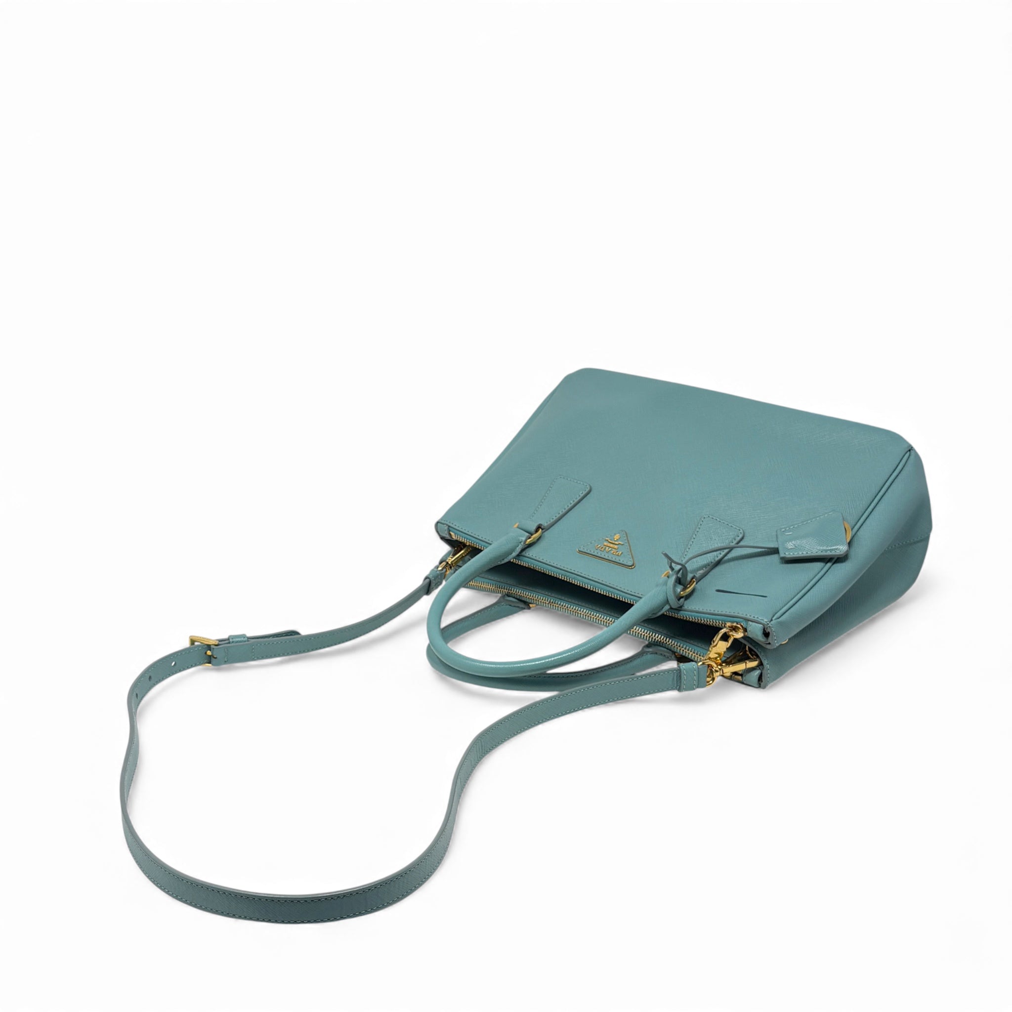 Prada Blue Small Galleria Tote