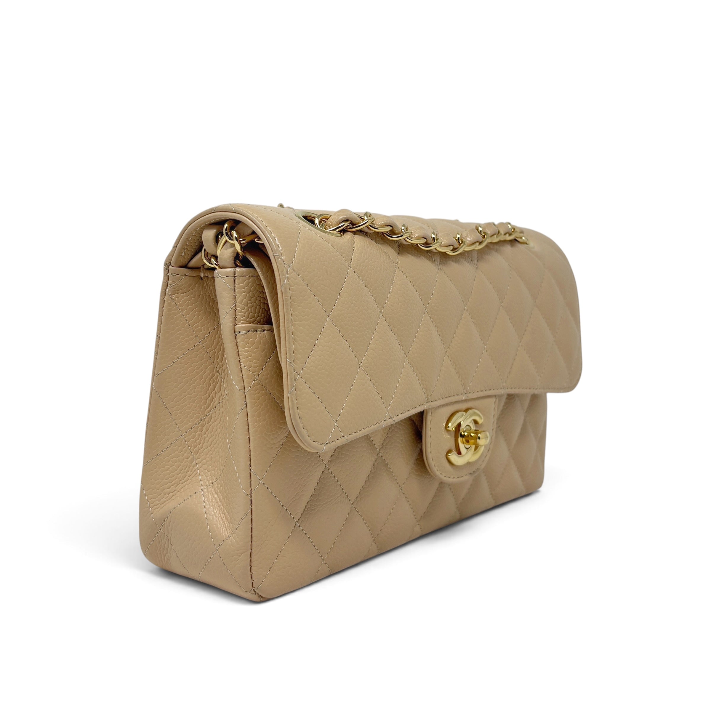 Chanel Beige Small Classic Flap