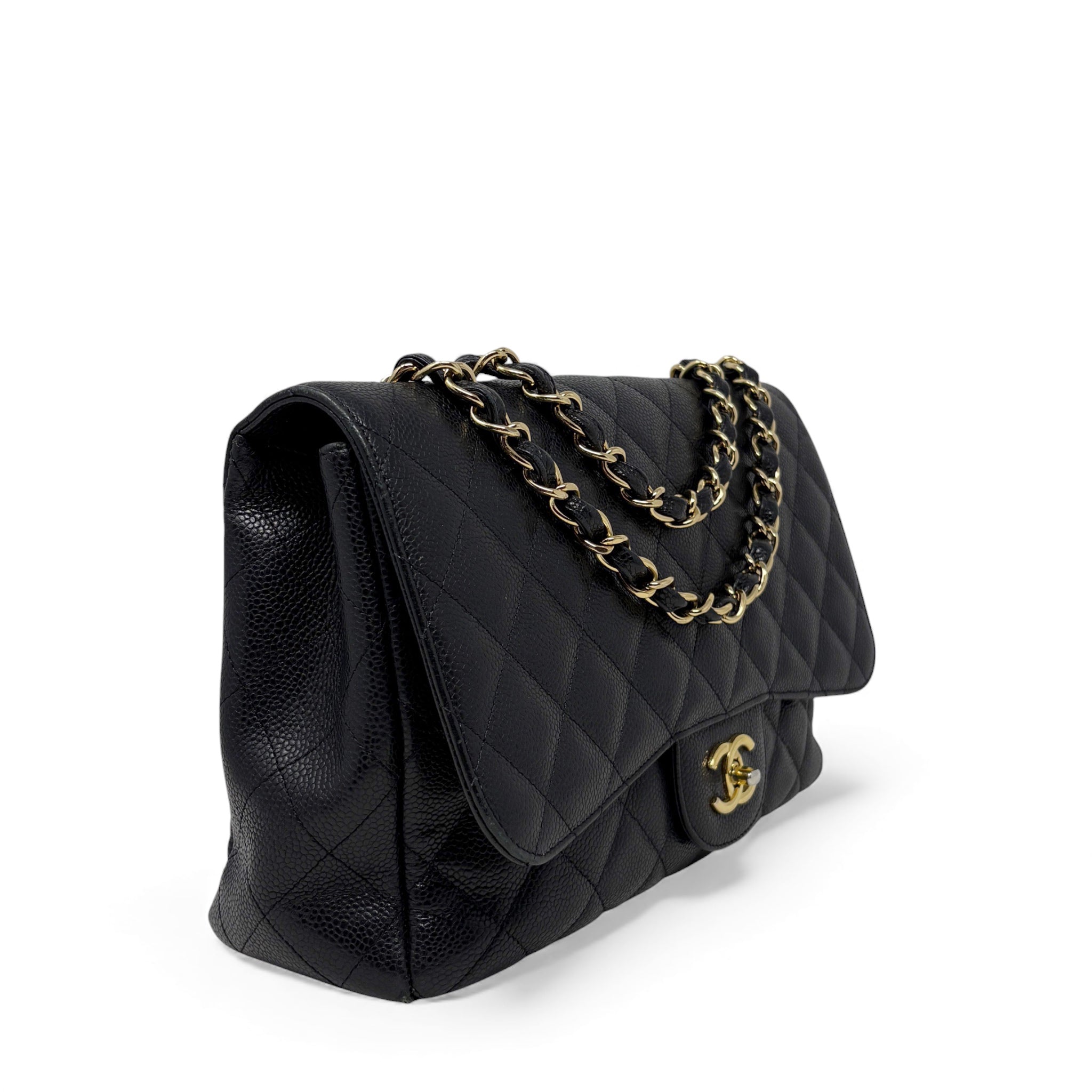Chanel Black Jumbo Single Flap