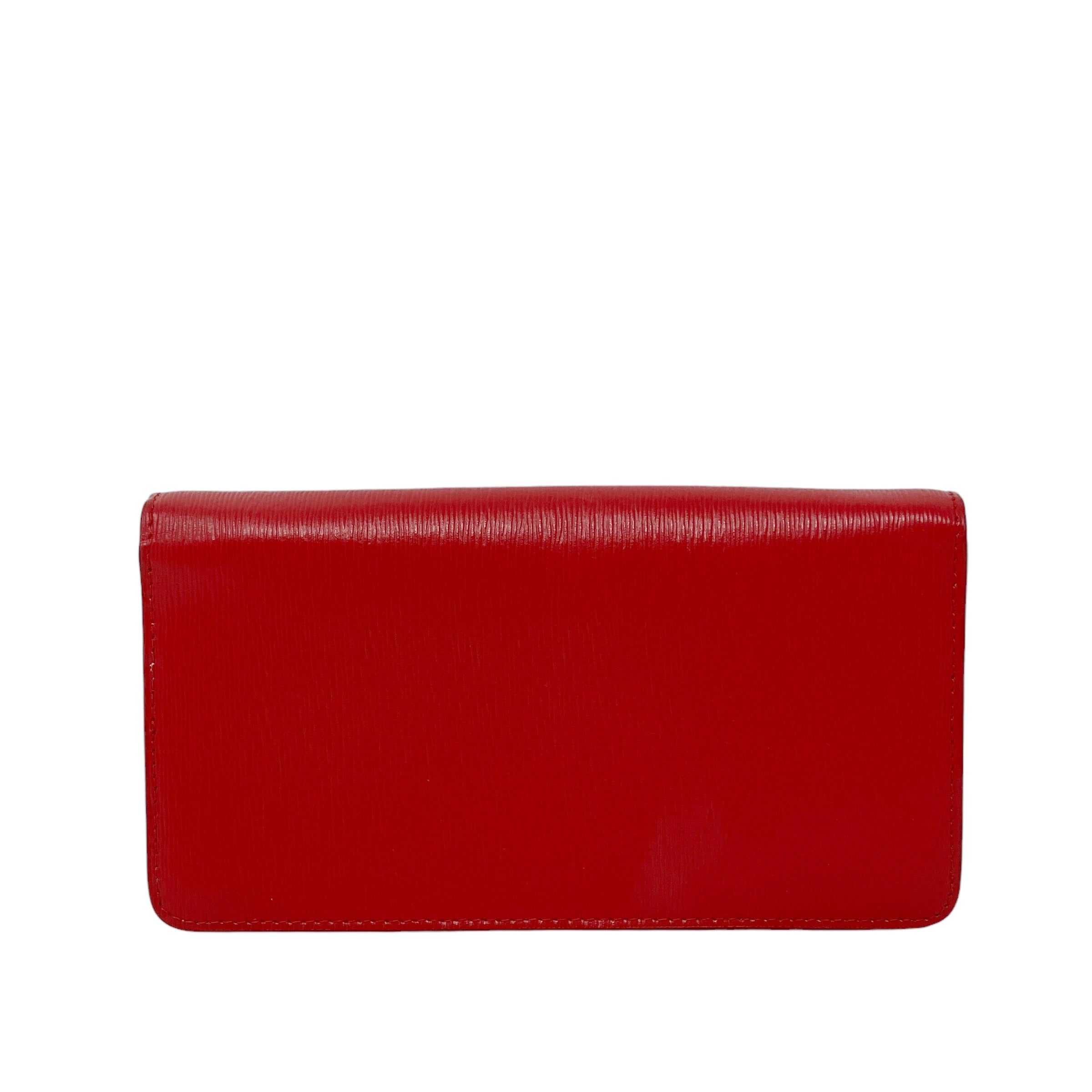 Prada Red Clutch On Chain