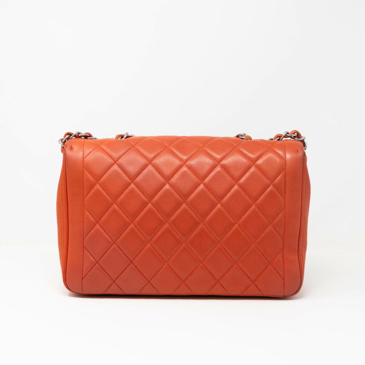 Chanel Red Large Coco Rider Flap