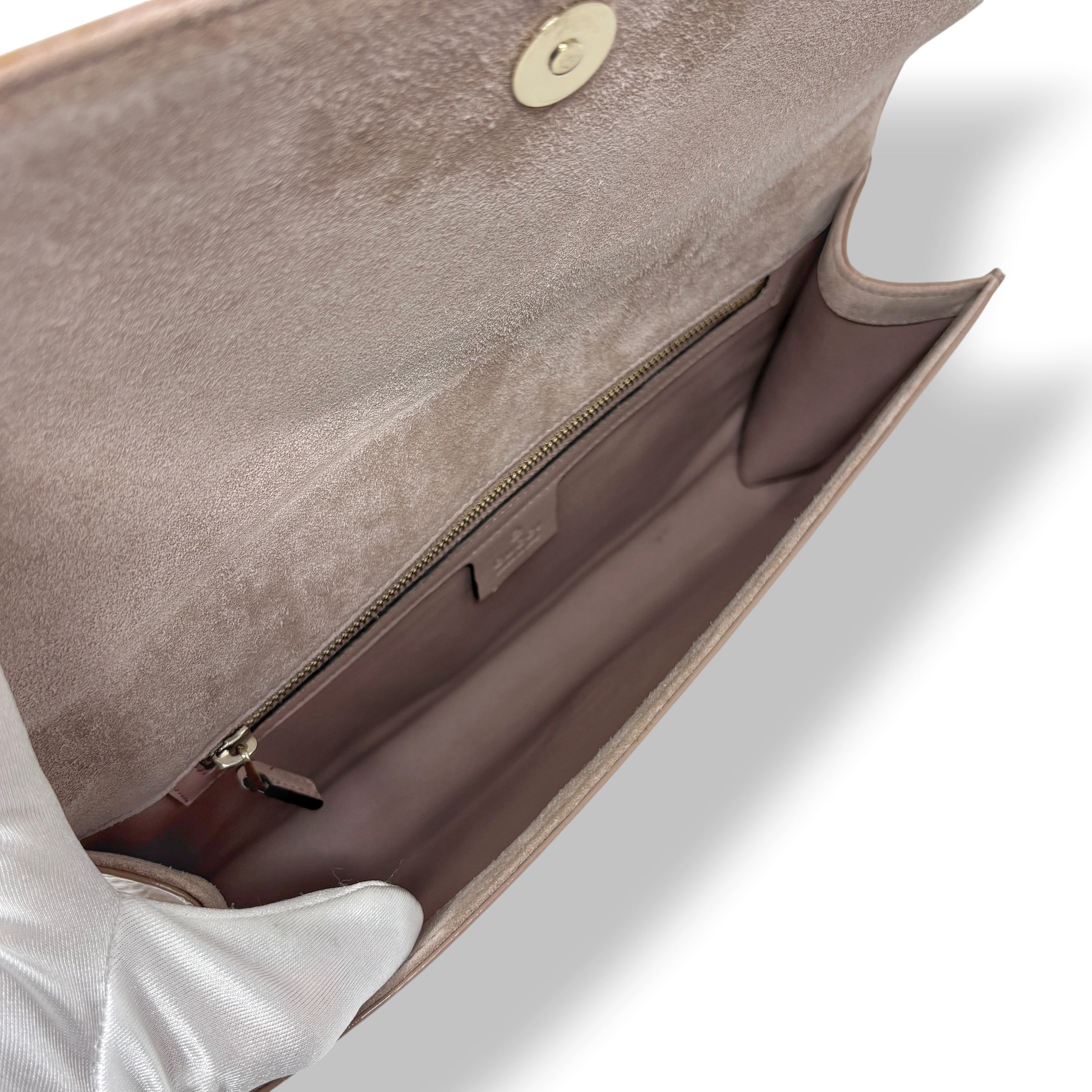 Gucci Blush Microssima Broadway Clutch