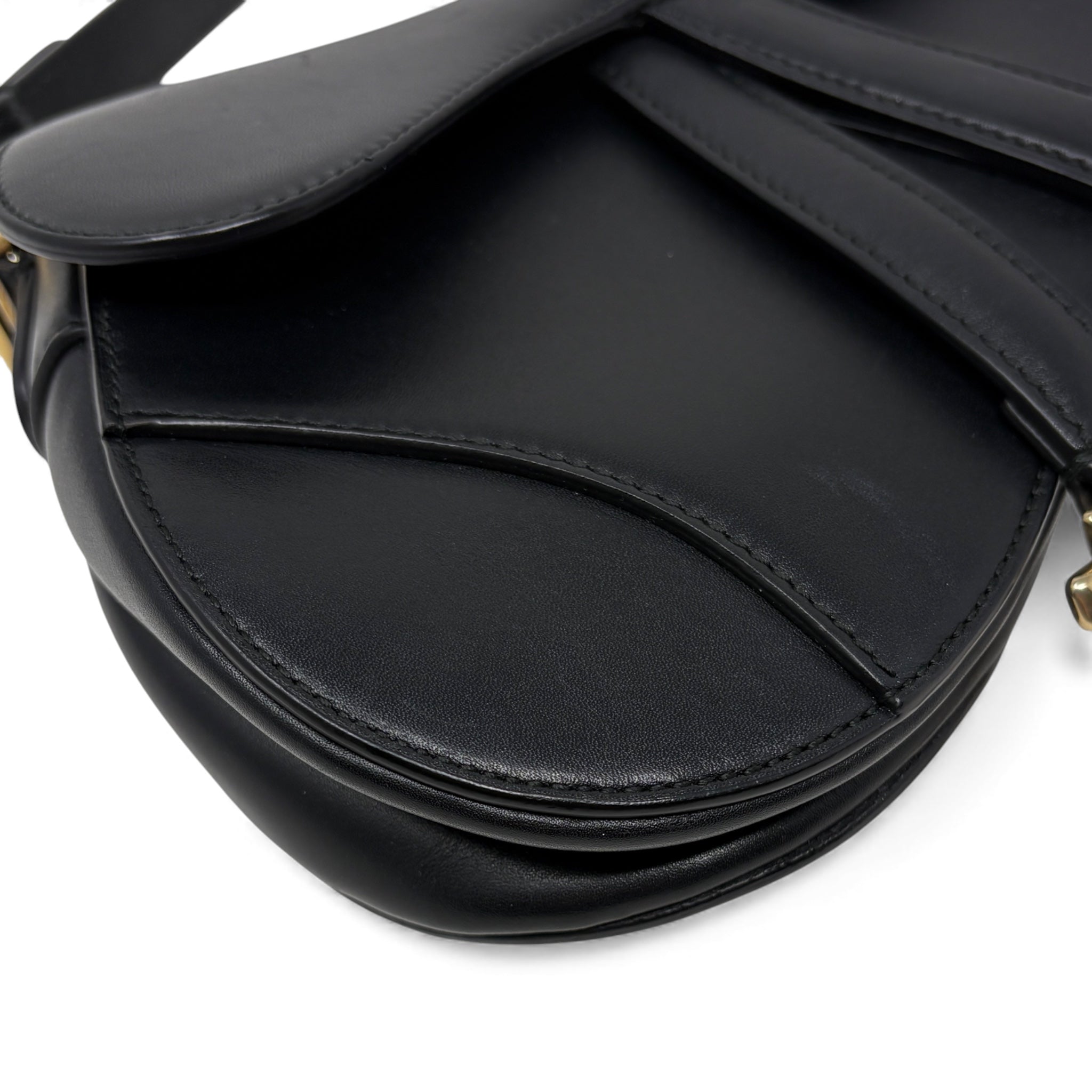 Dior Black Mini Saddle Bag with Strap