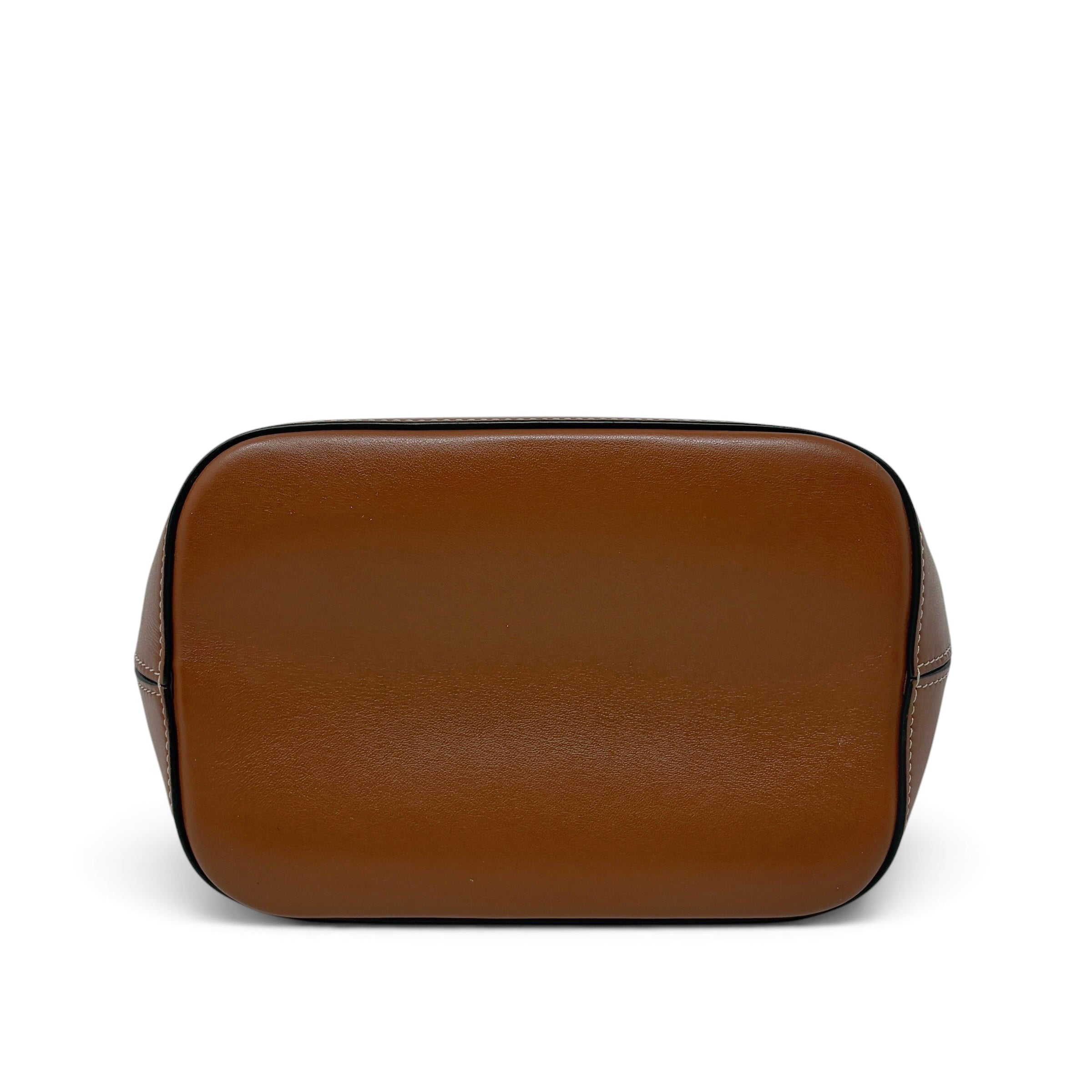 Celine Brown Cuir Triomphe Small Bucket Bag