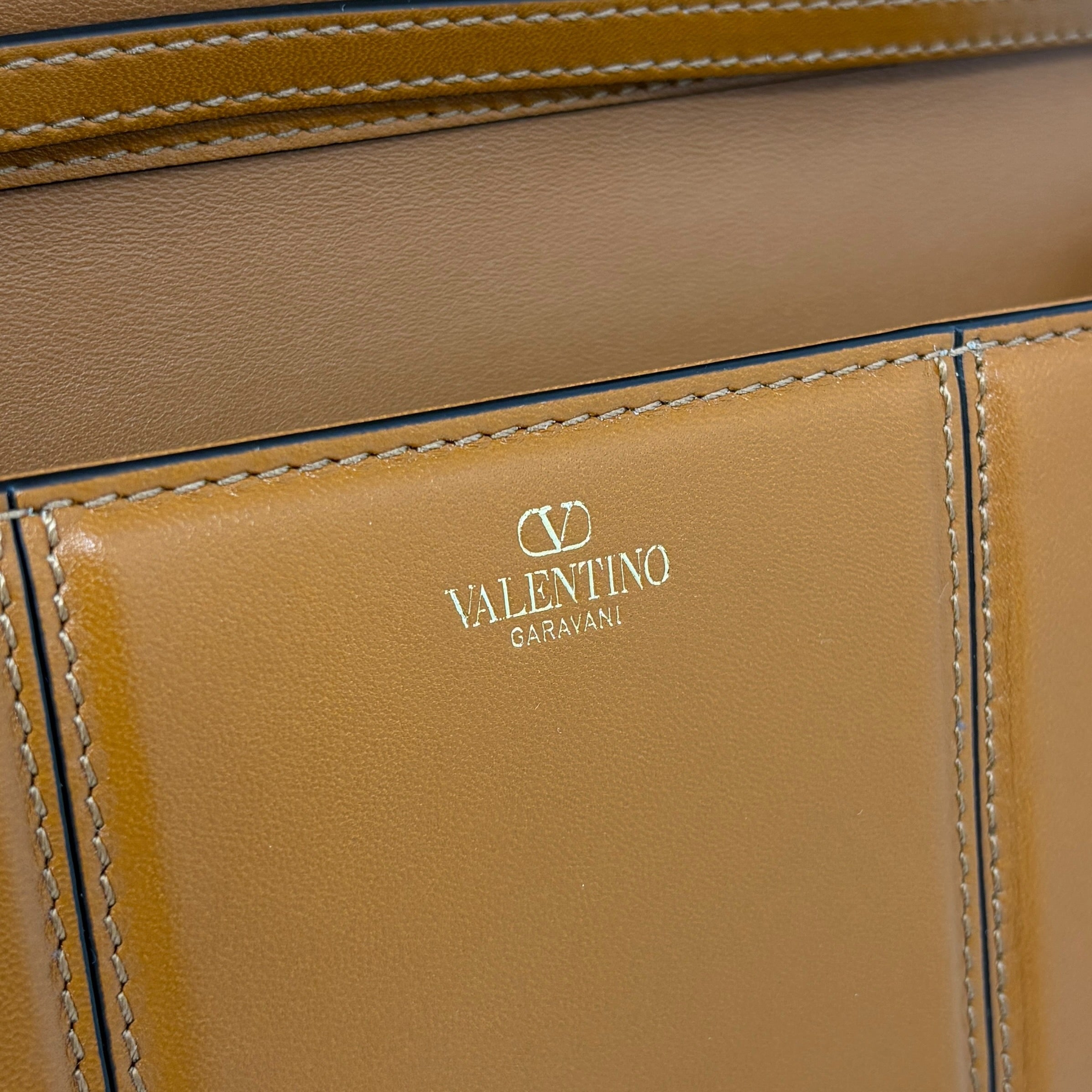 Valentino Brown Vlogo Loco Bag
