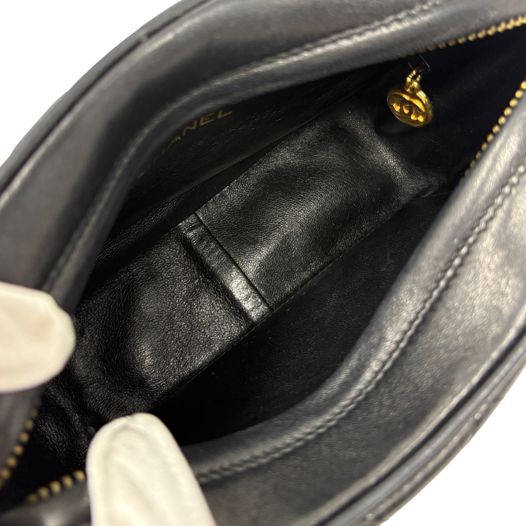 Chanel Black Vintage Tassel Camera Bag