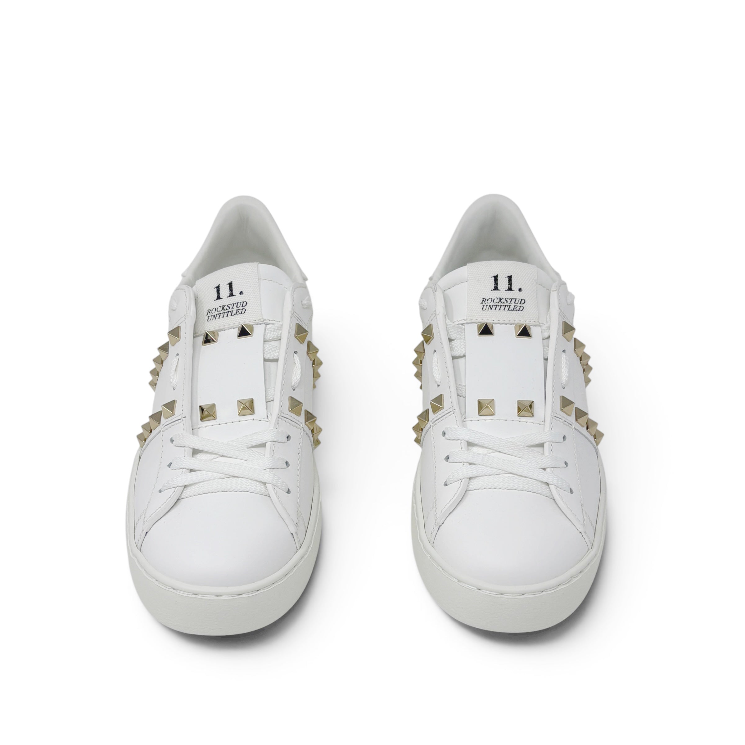 Valentino White Rockstud Untitled Sneakers 38