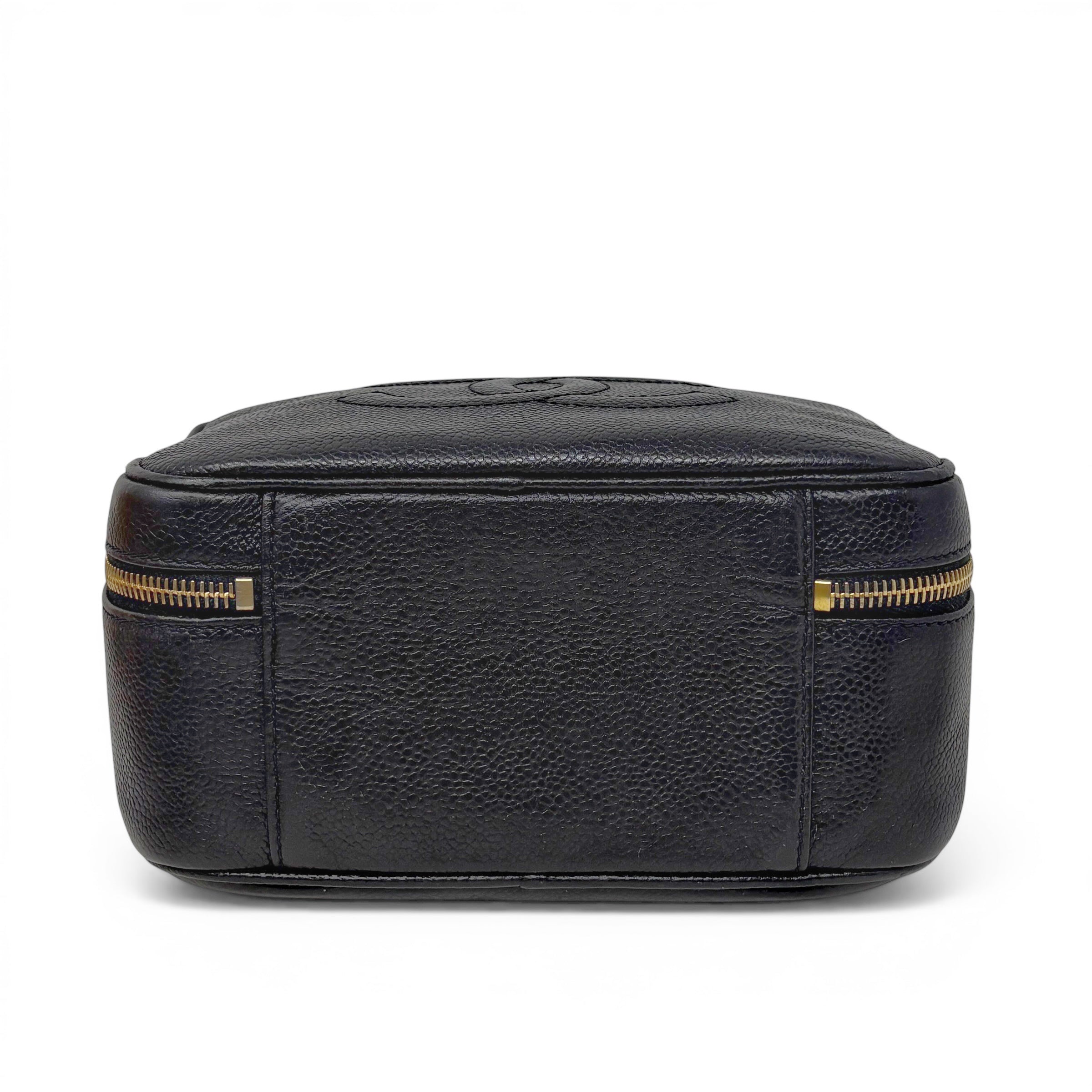 Chanel Vintage Black Lunch Box Vanity