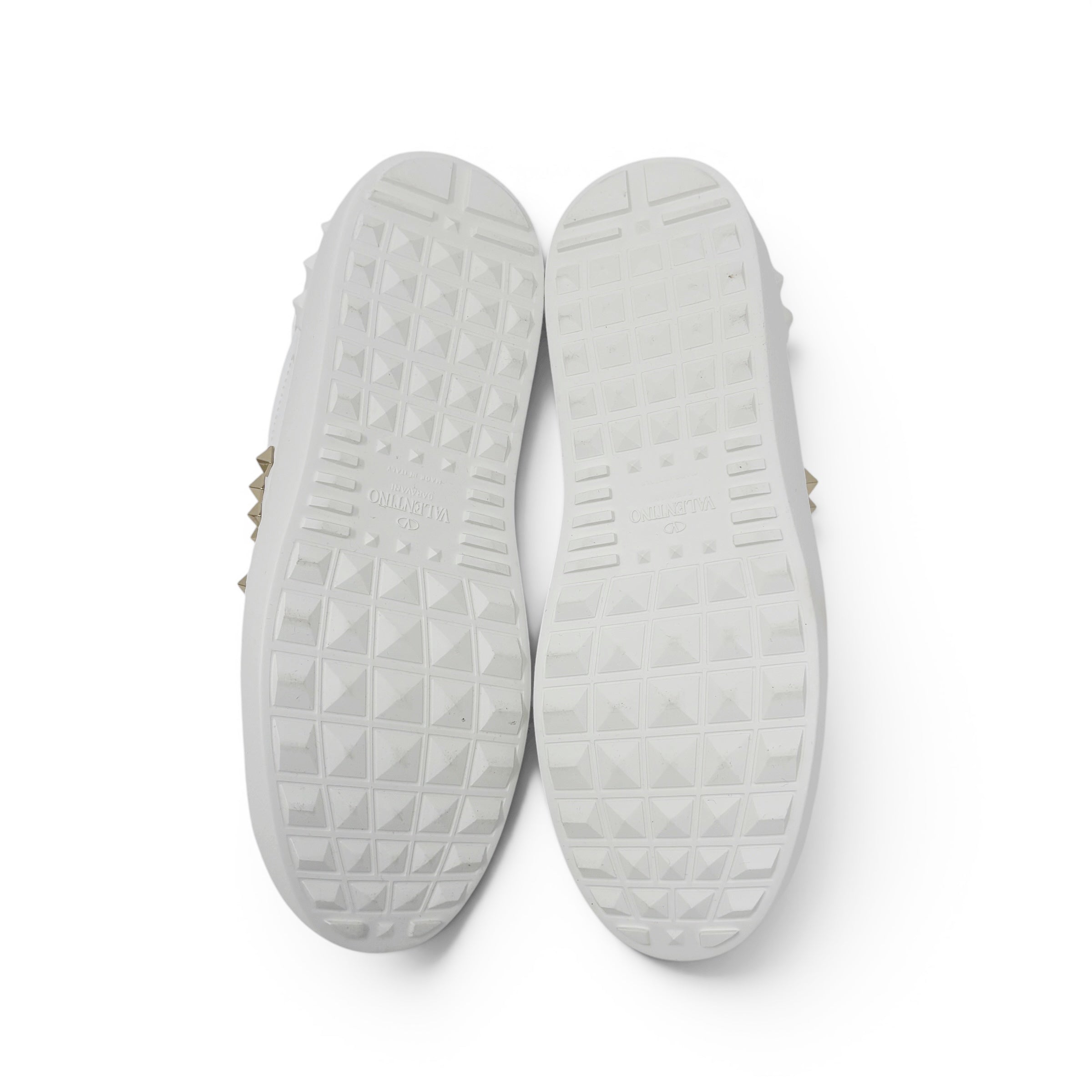 Valentino White Rockstud Untitled Sneakers 38