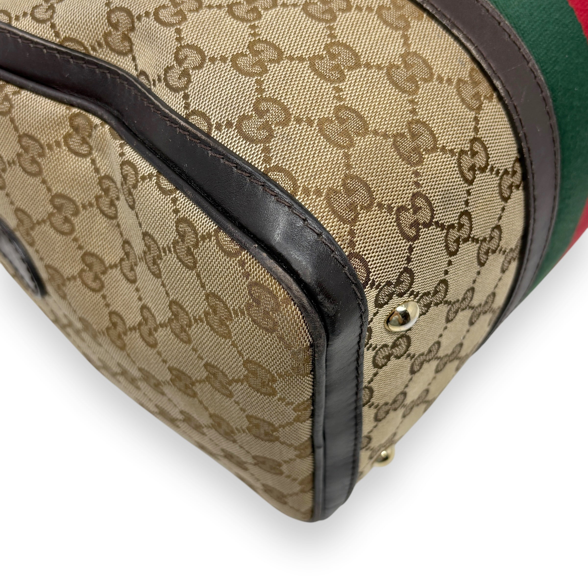 Gucci GG Canvas Sherry Boston Bag