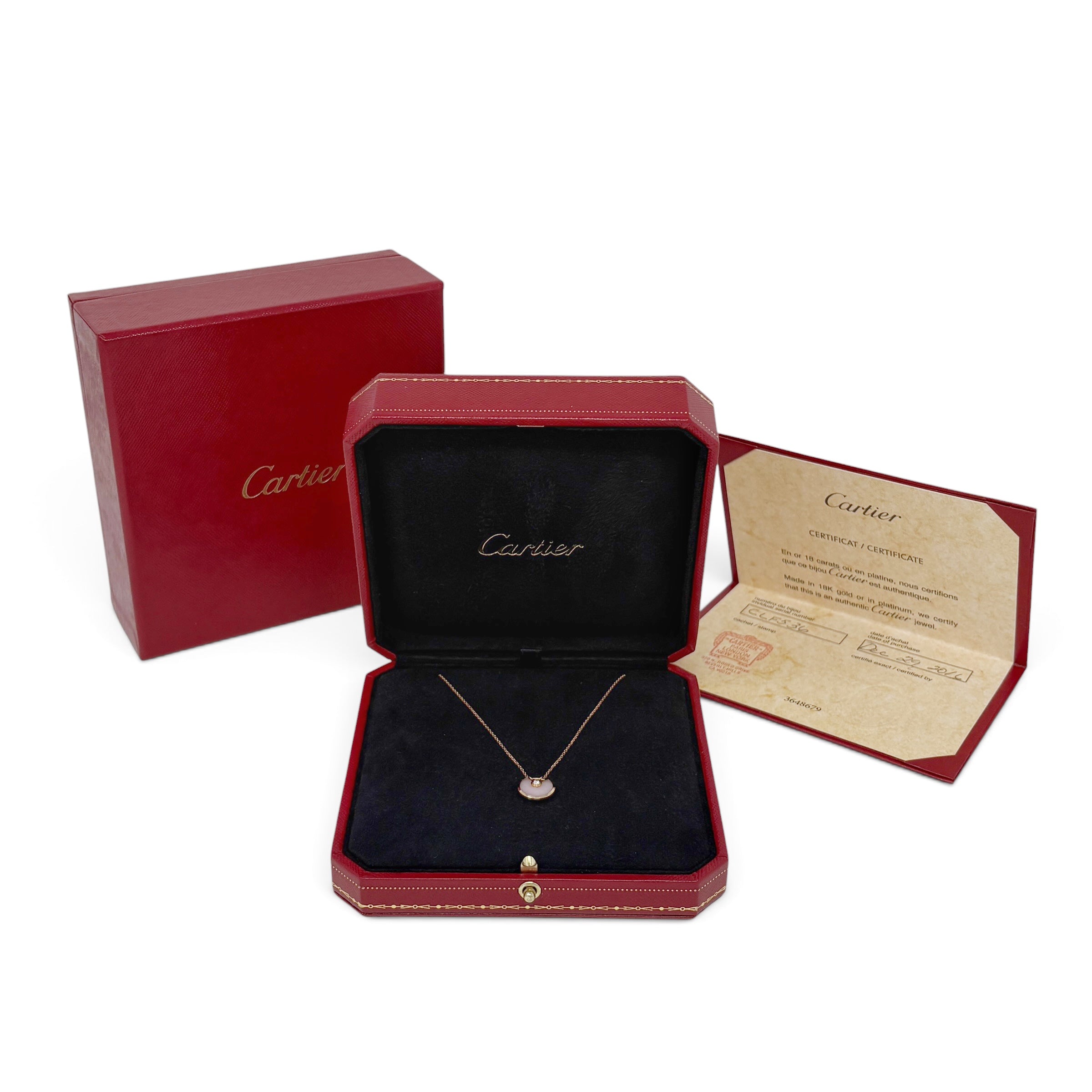 Cartier Pink Opal XS Amulettes de Cartier Pendant Necklace