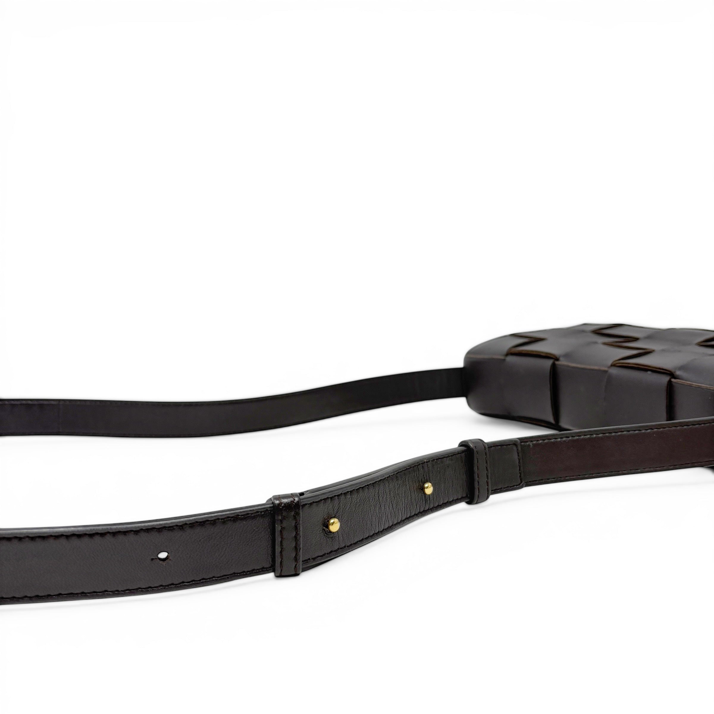 Bottega Veneta Dark Brown Cassette Bag