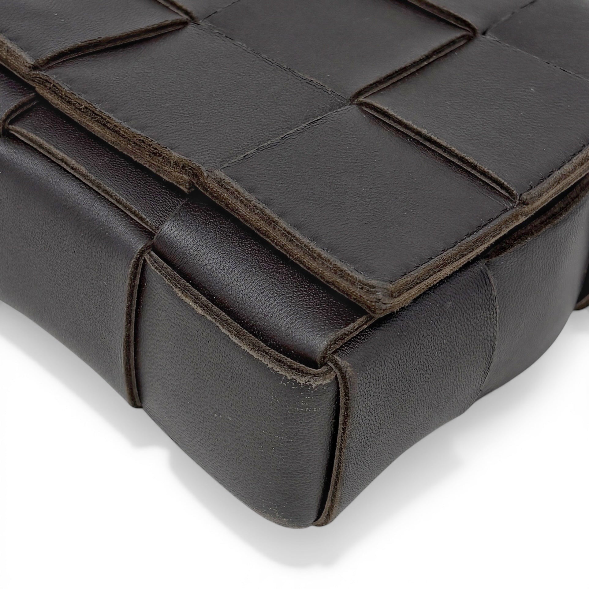Bottega Veneta Dark Brown Cassette Bag