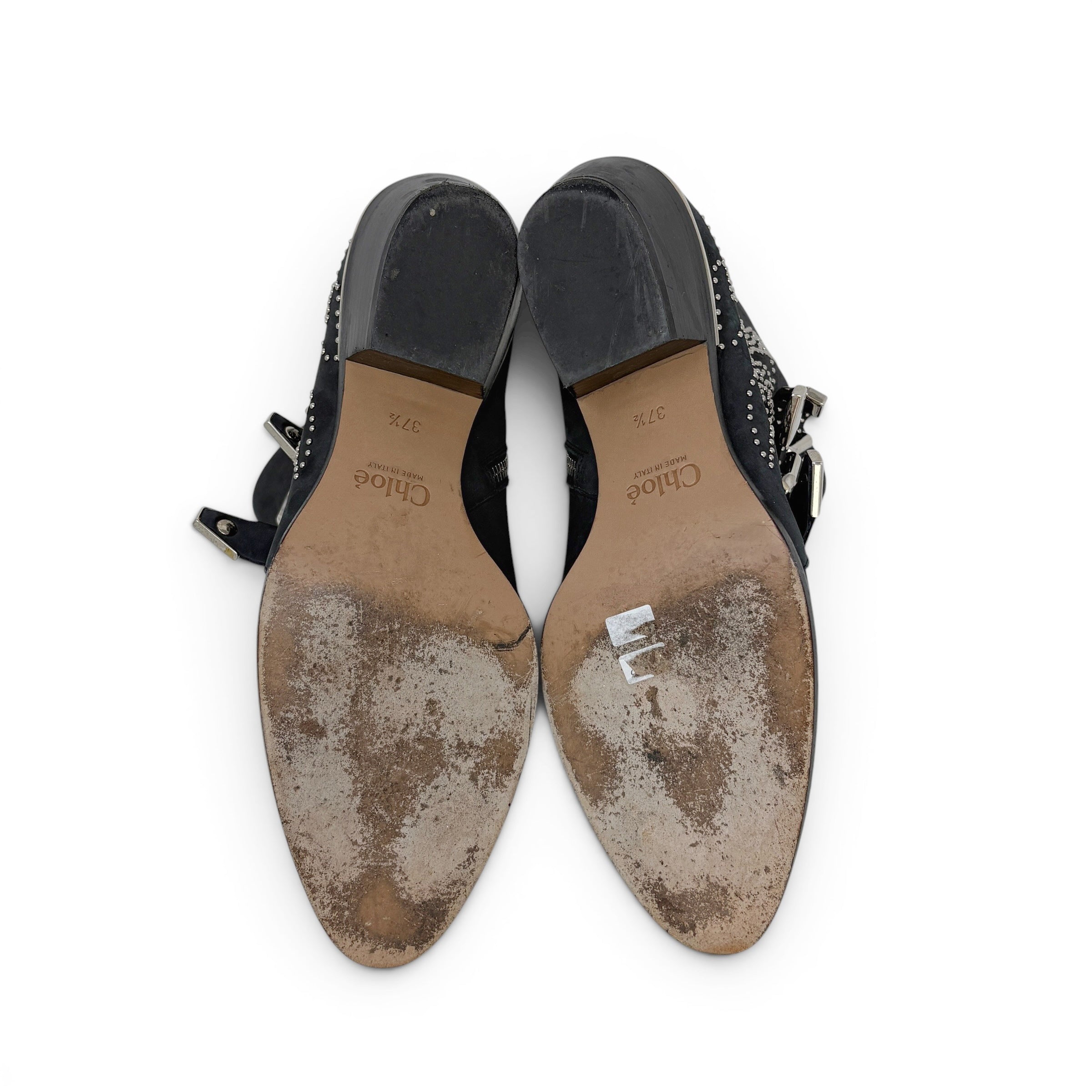 Chloe Black Suede Susanna Boots 37.5