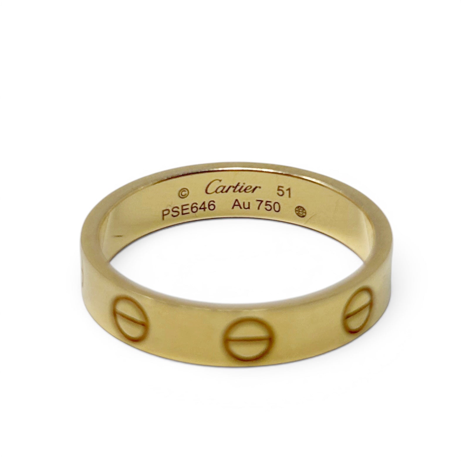 Cartier Yellow Gold Small Love Ring 51