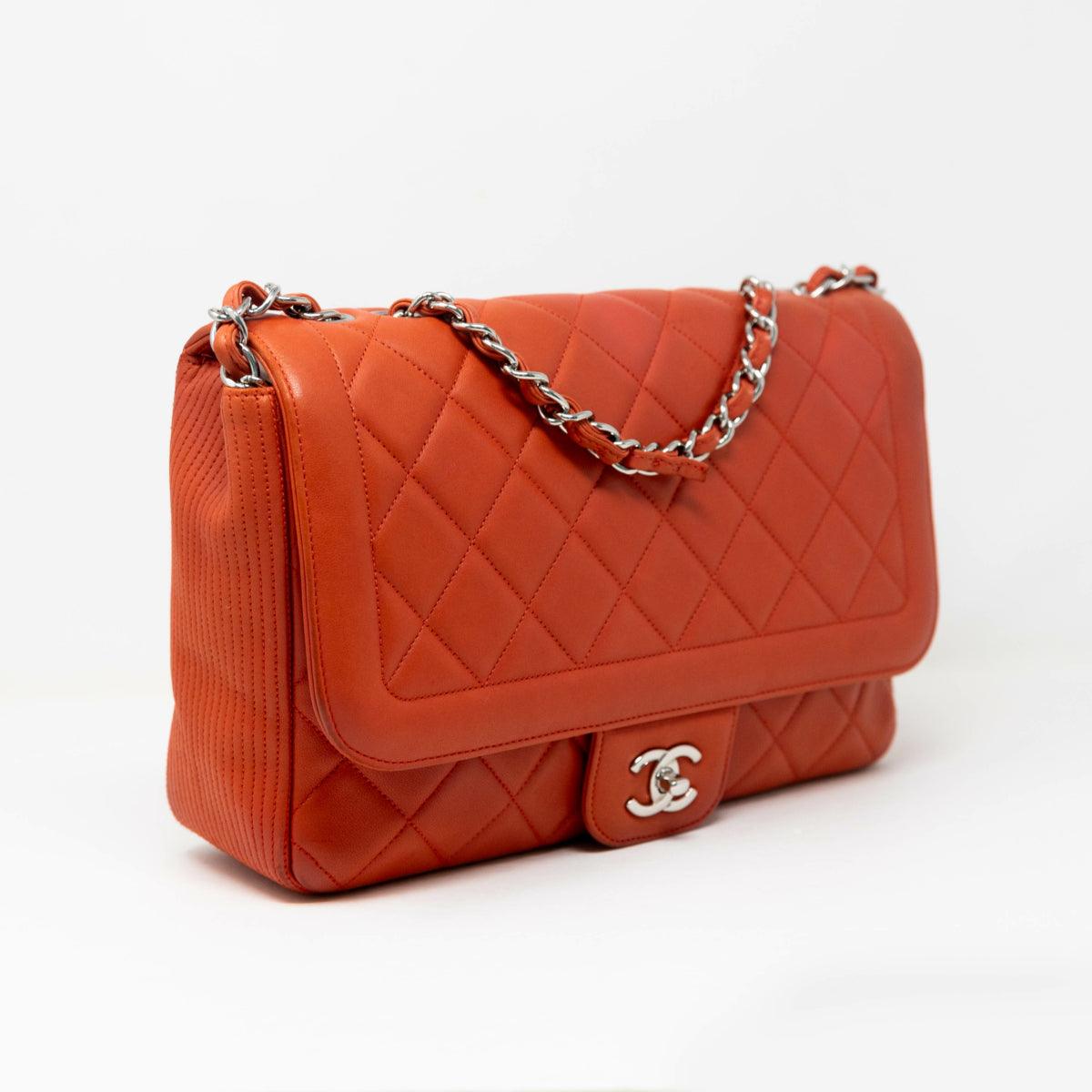 Chanel Red Large Coco Rider Flap