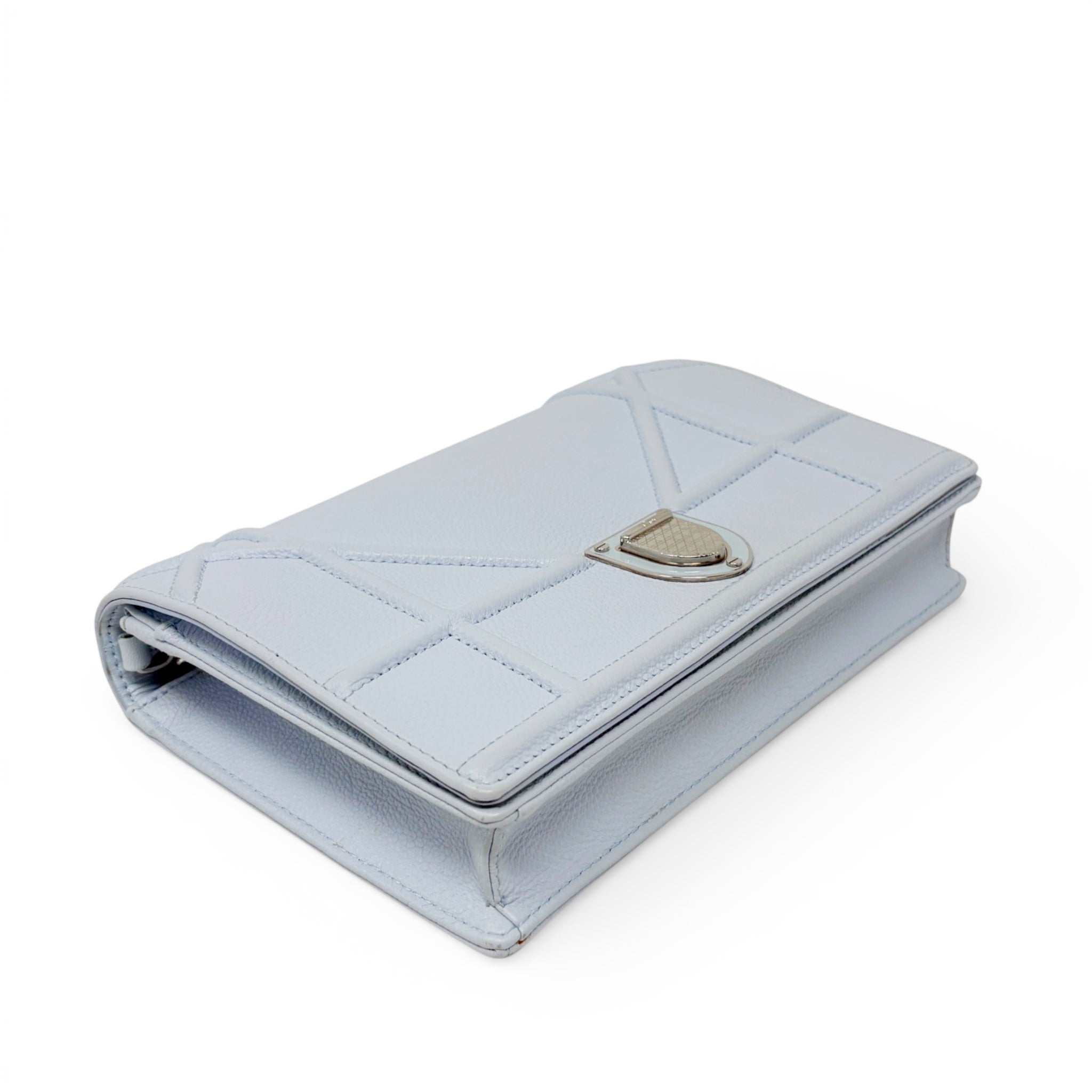 Dior Blue Diorama Wallet On Chain