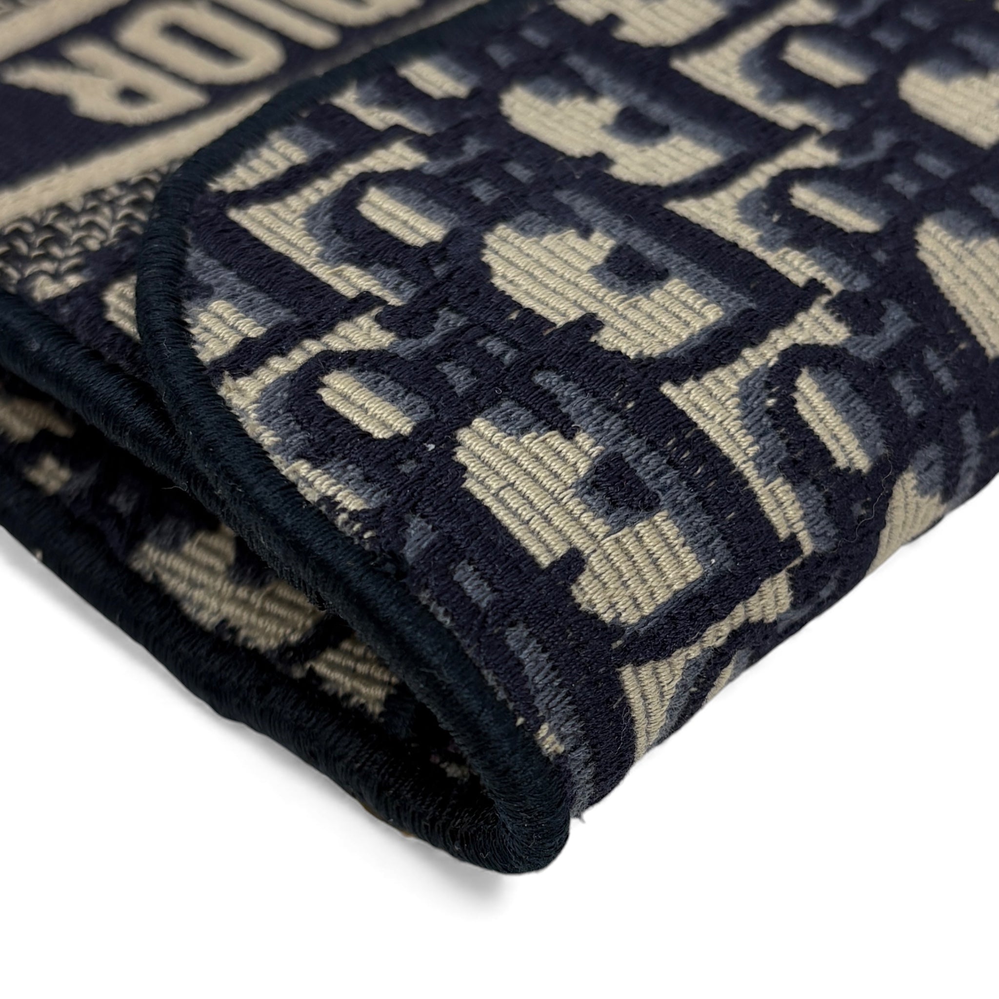 Dior Blue Oblique Slim Saddle Belt Pouch