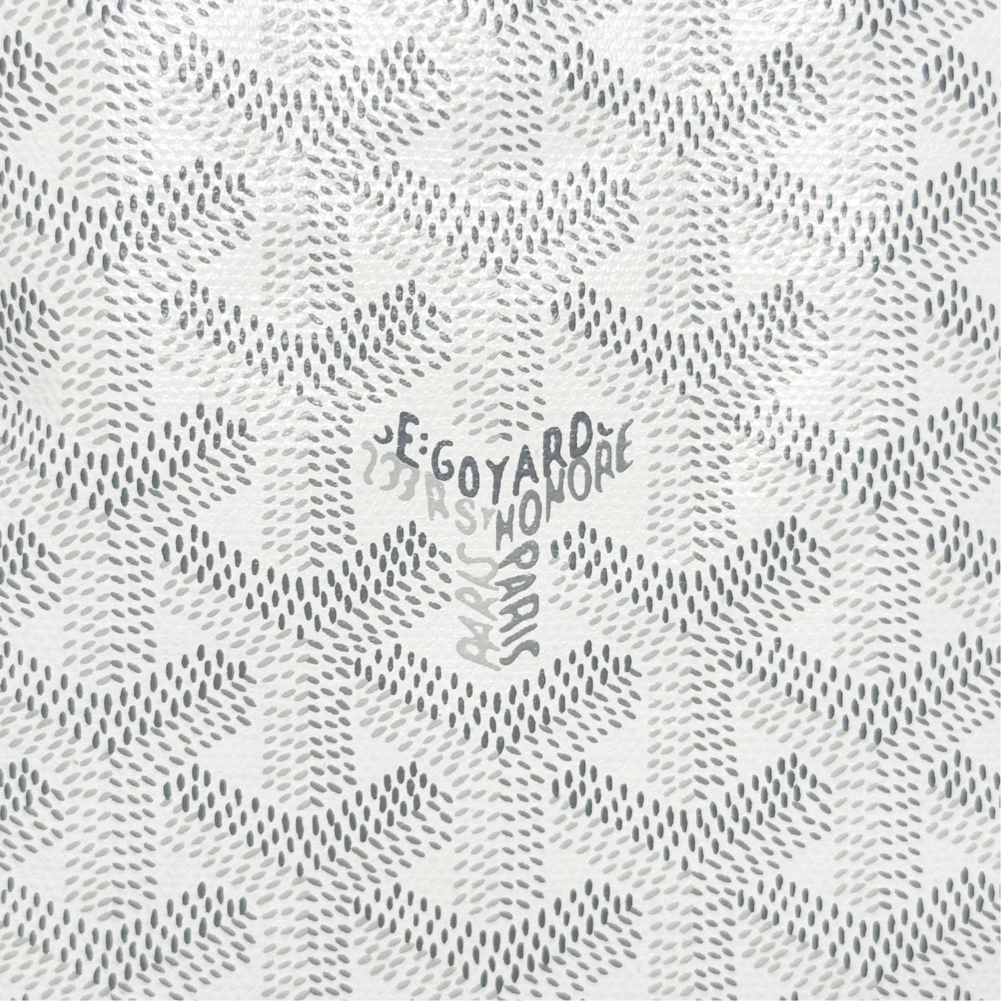 Goyard White Goyardine Anjou Mini Tote