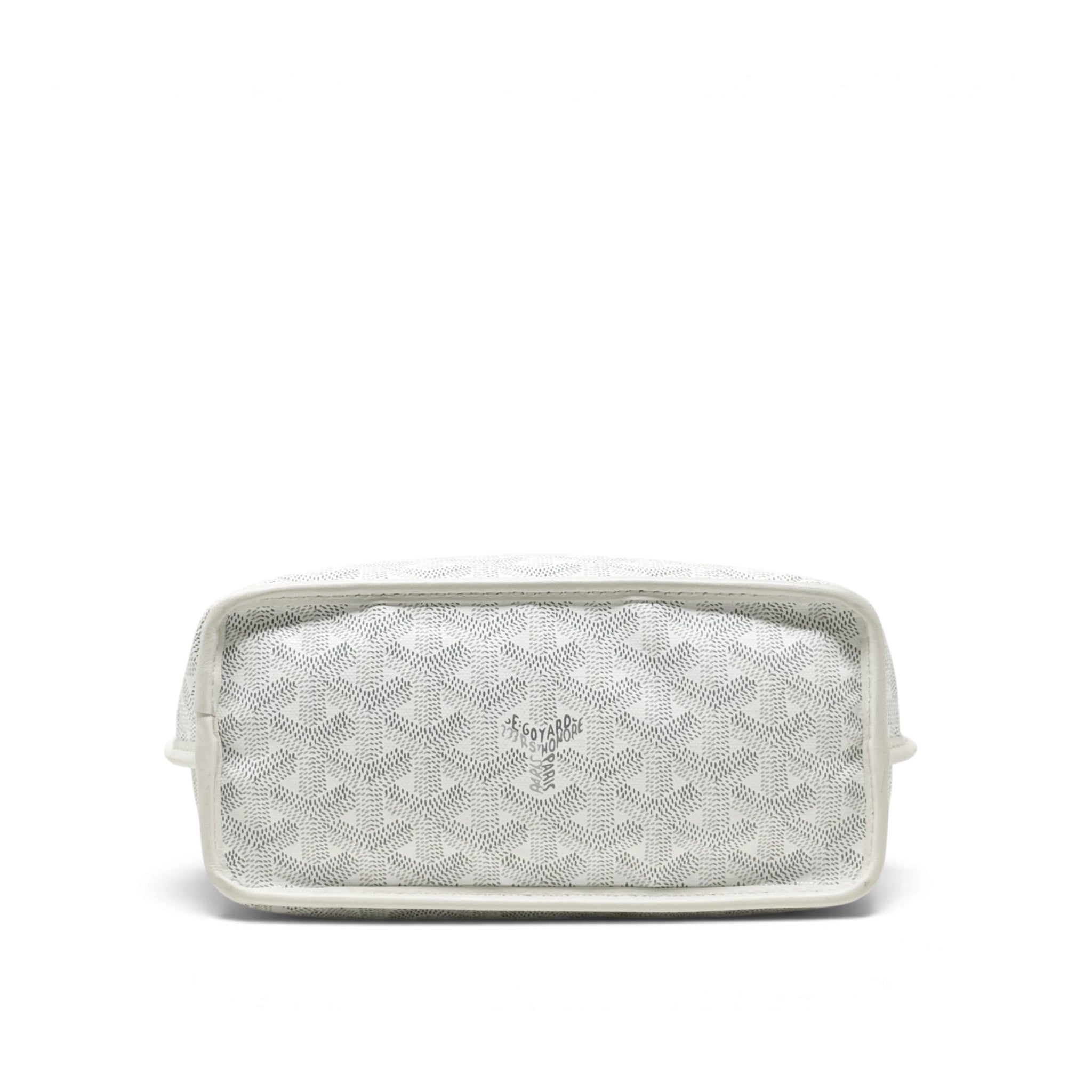 Goyard White Goyardine Anjou Mini Tote