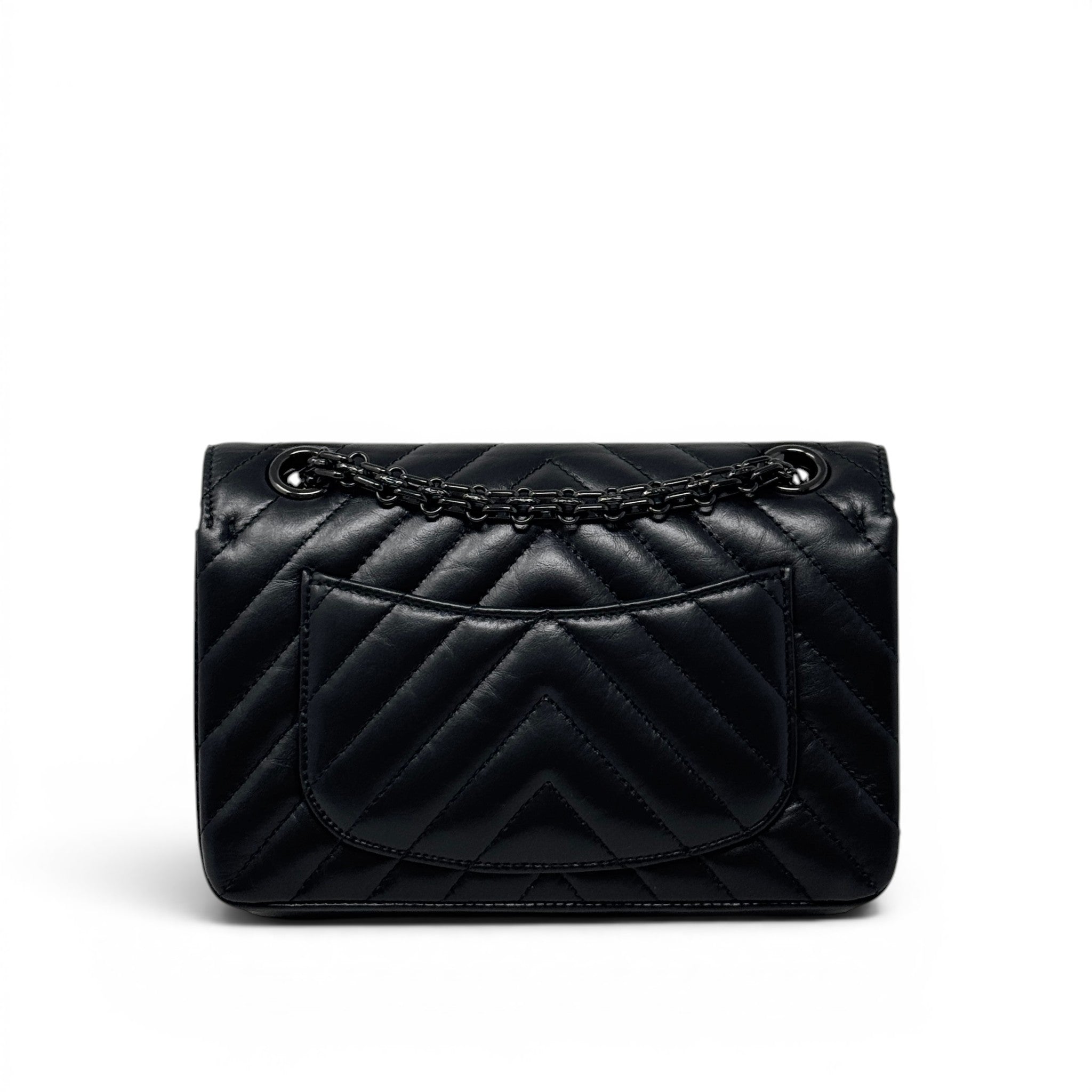 Chanel So Black 2.55 Reissue Mini Flap | Jadore Couture
