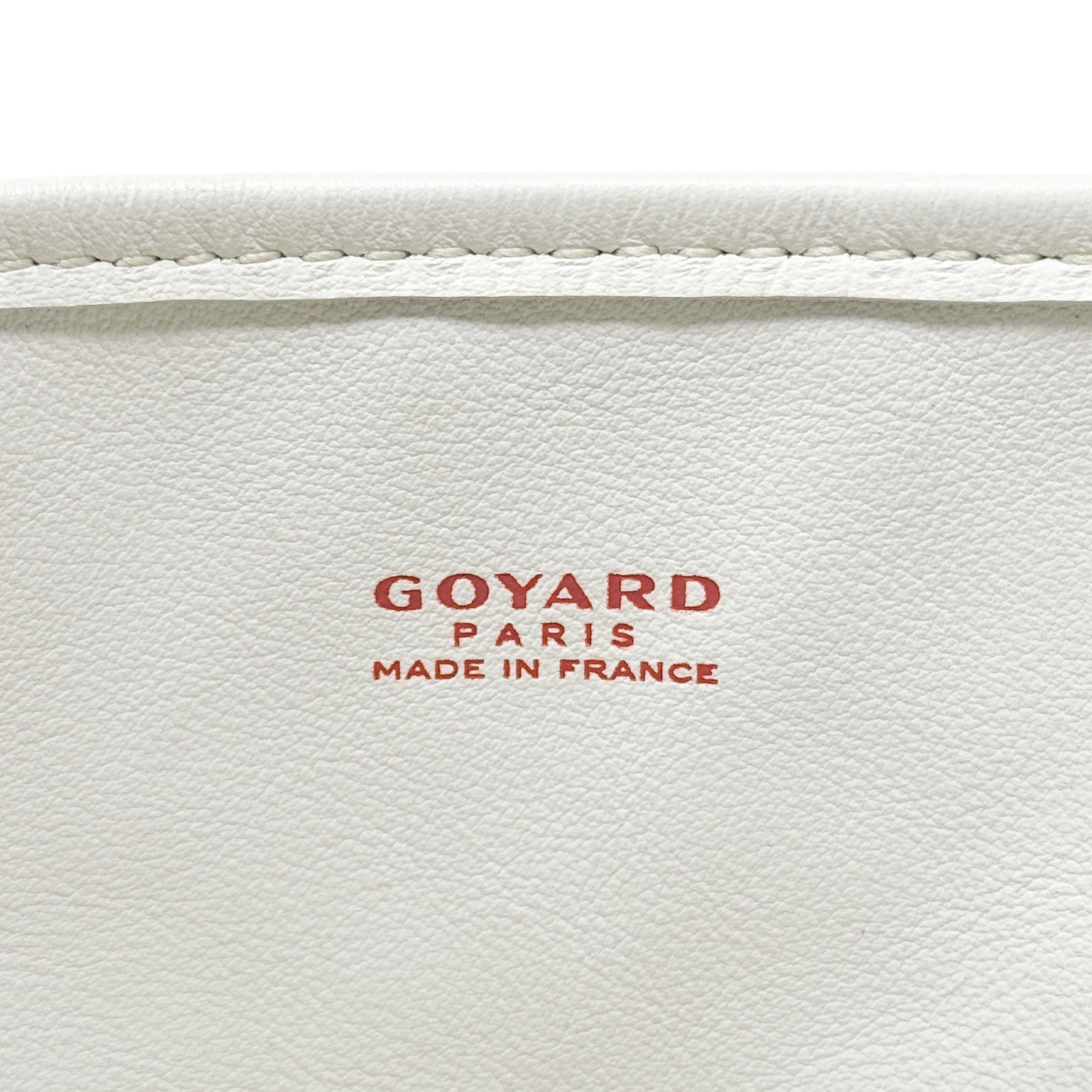 Goyard White Goyardine Anjou Mini Tote