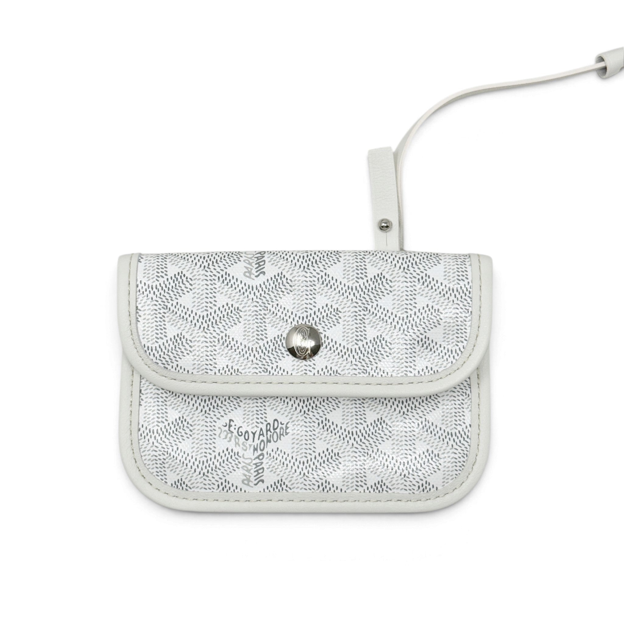 Goyard White Goyardine Anjou Mini Tote