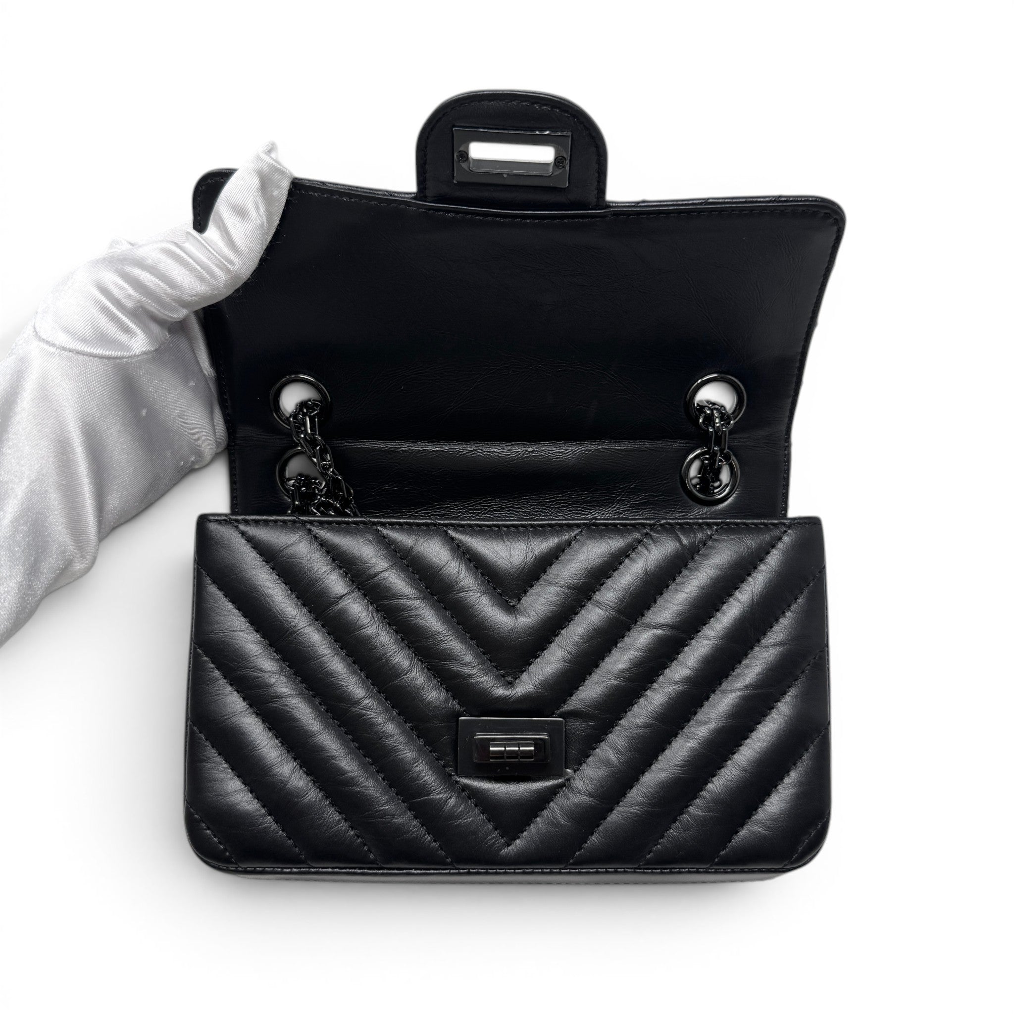 Chanel So Black 2.55 Reissue Mini Flap