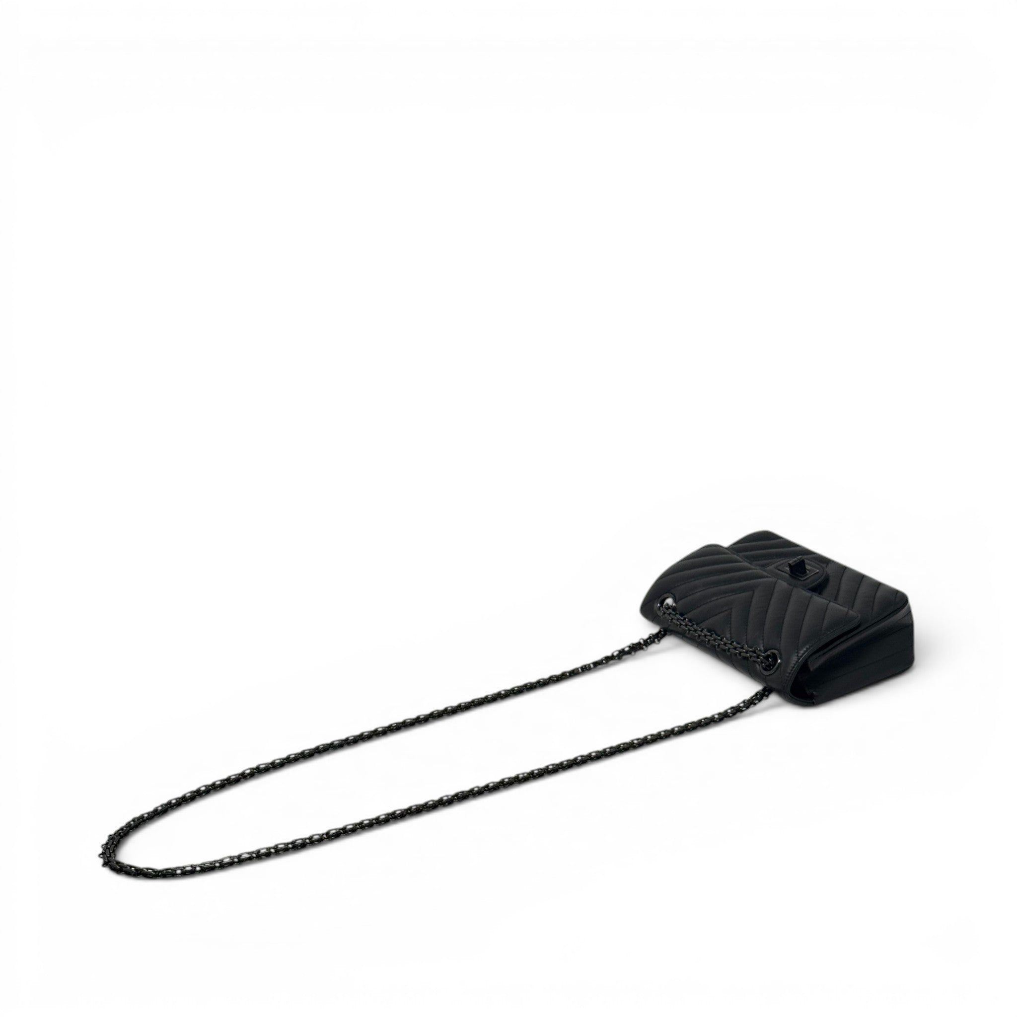 Chanel So Black 2.55 Reissue Mini Flap | Jadore Couture