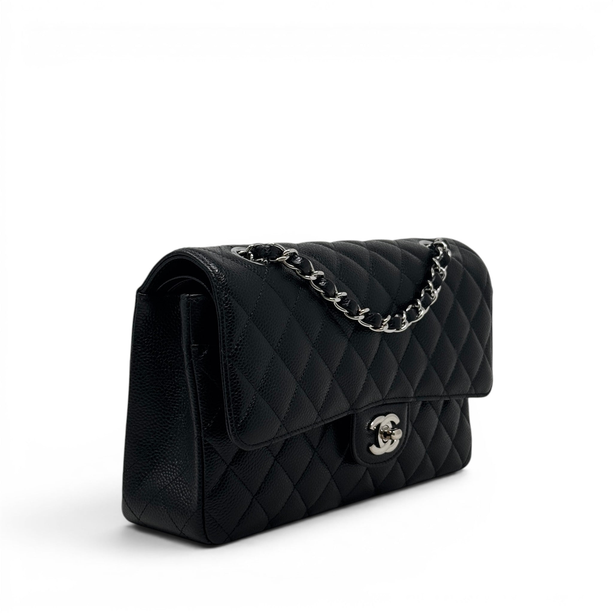 Chanel Black Caviar Medium Classic Flap