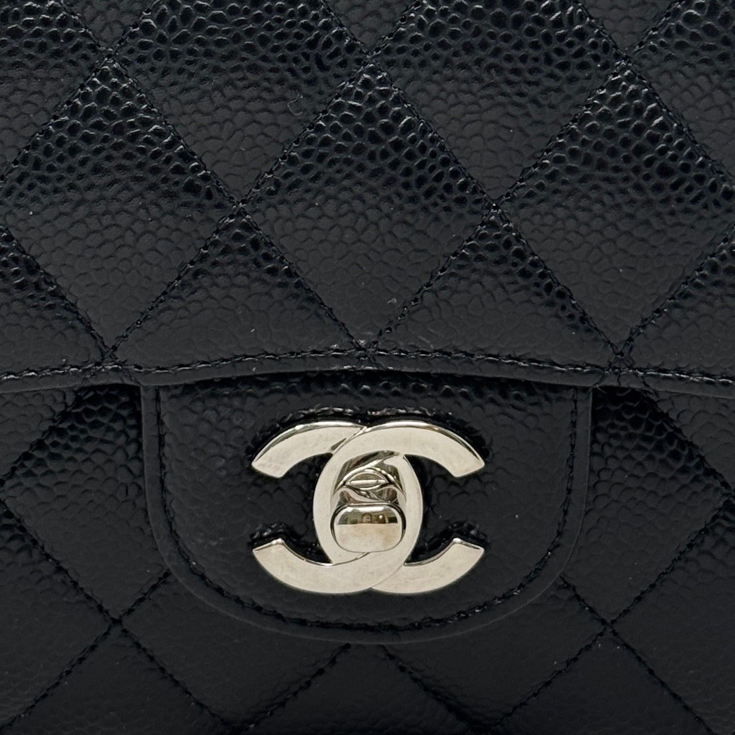 Chanel Black Caviar Medium Classic Flap