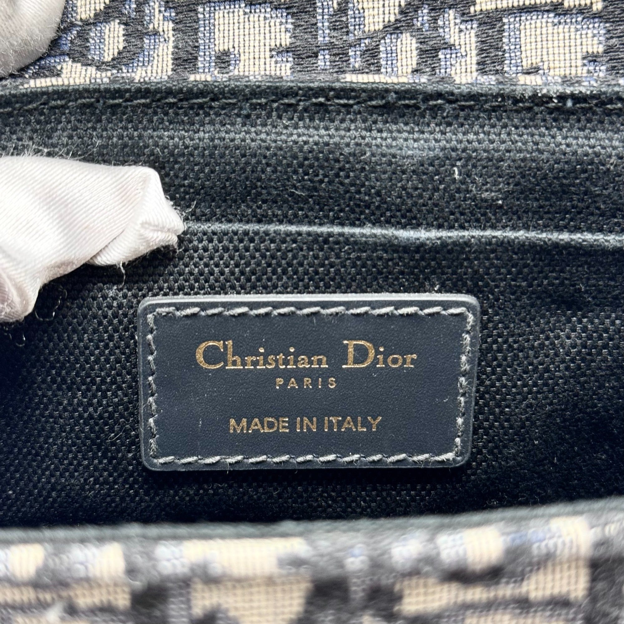 Dior Blue Oblique 30 Montaigne Box Bag