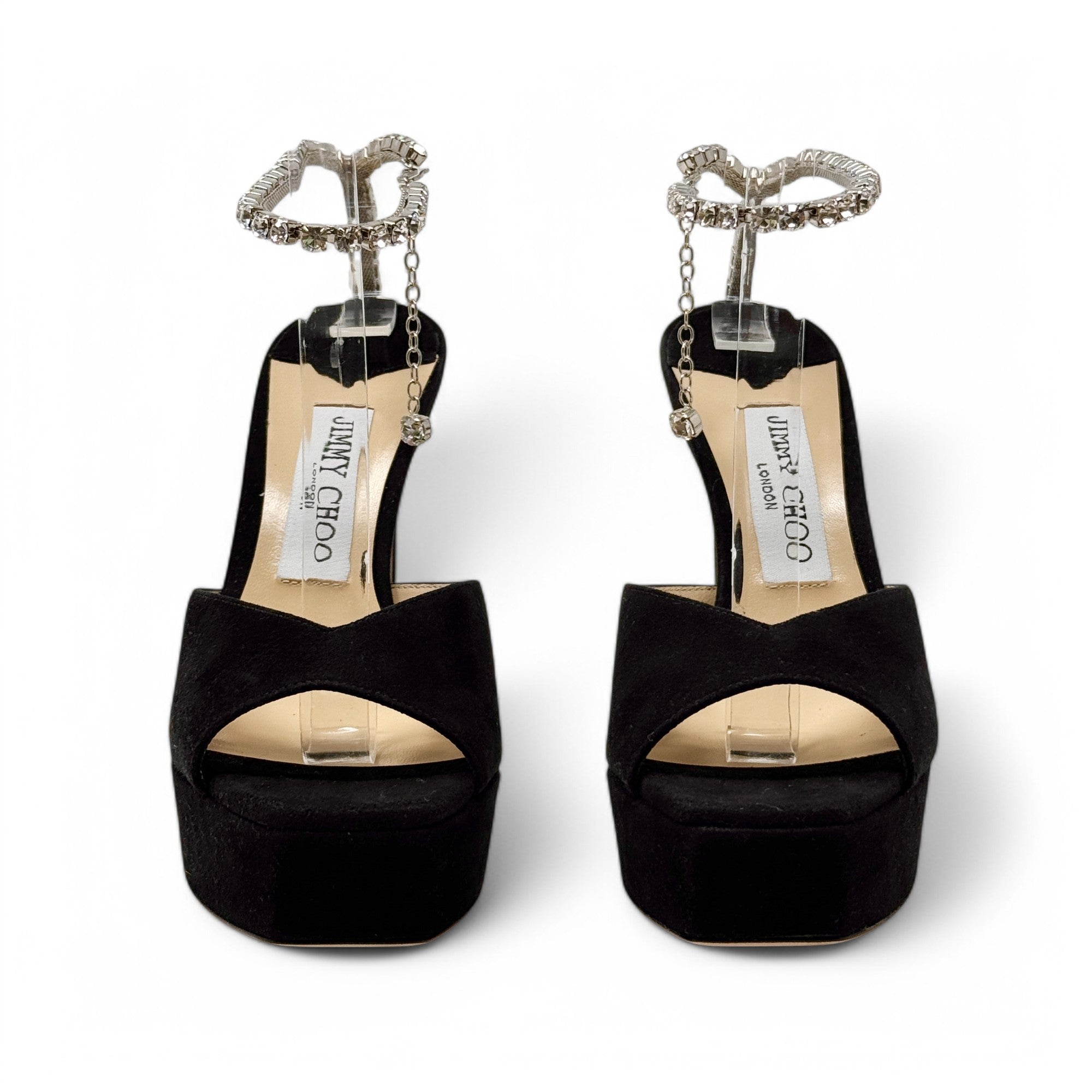 Jimmy Choo Black Saeda Sandals 36