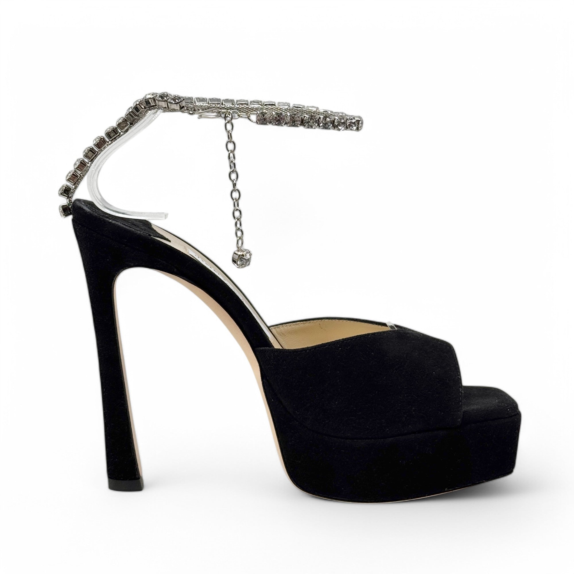 Jimmy Choo Black Saeda Sandals 36