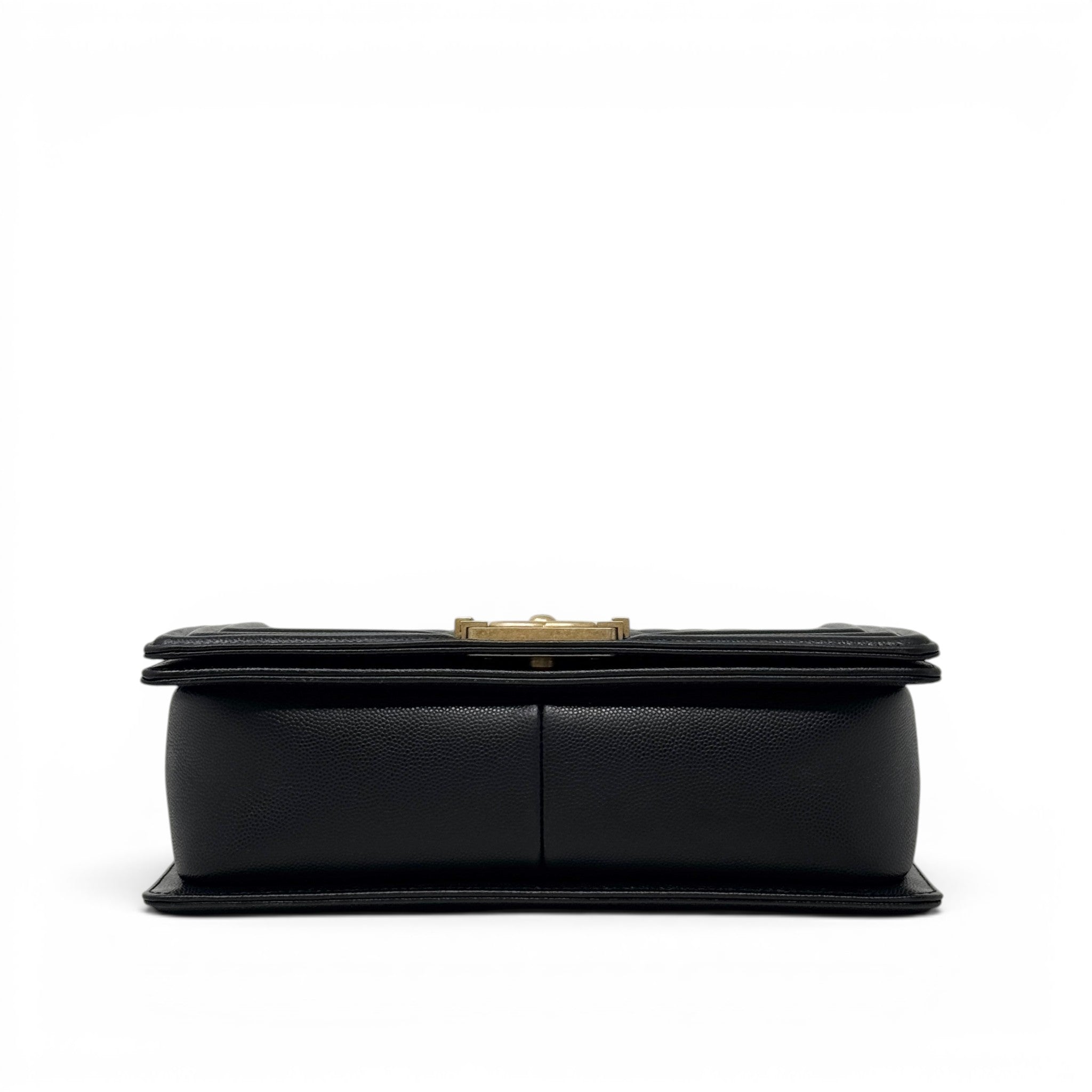 Chanel Black Caviar Medium Boy Bag GHW