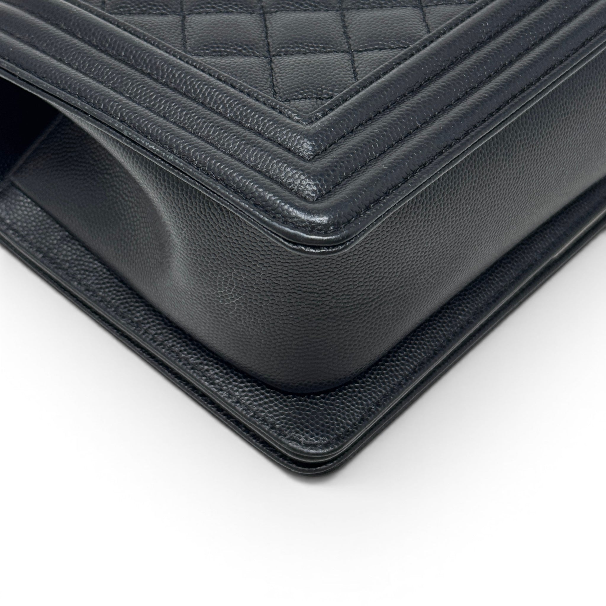 Chanel Black Caviar Medium Boy Bag GHW